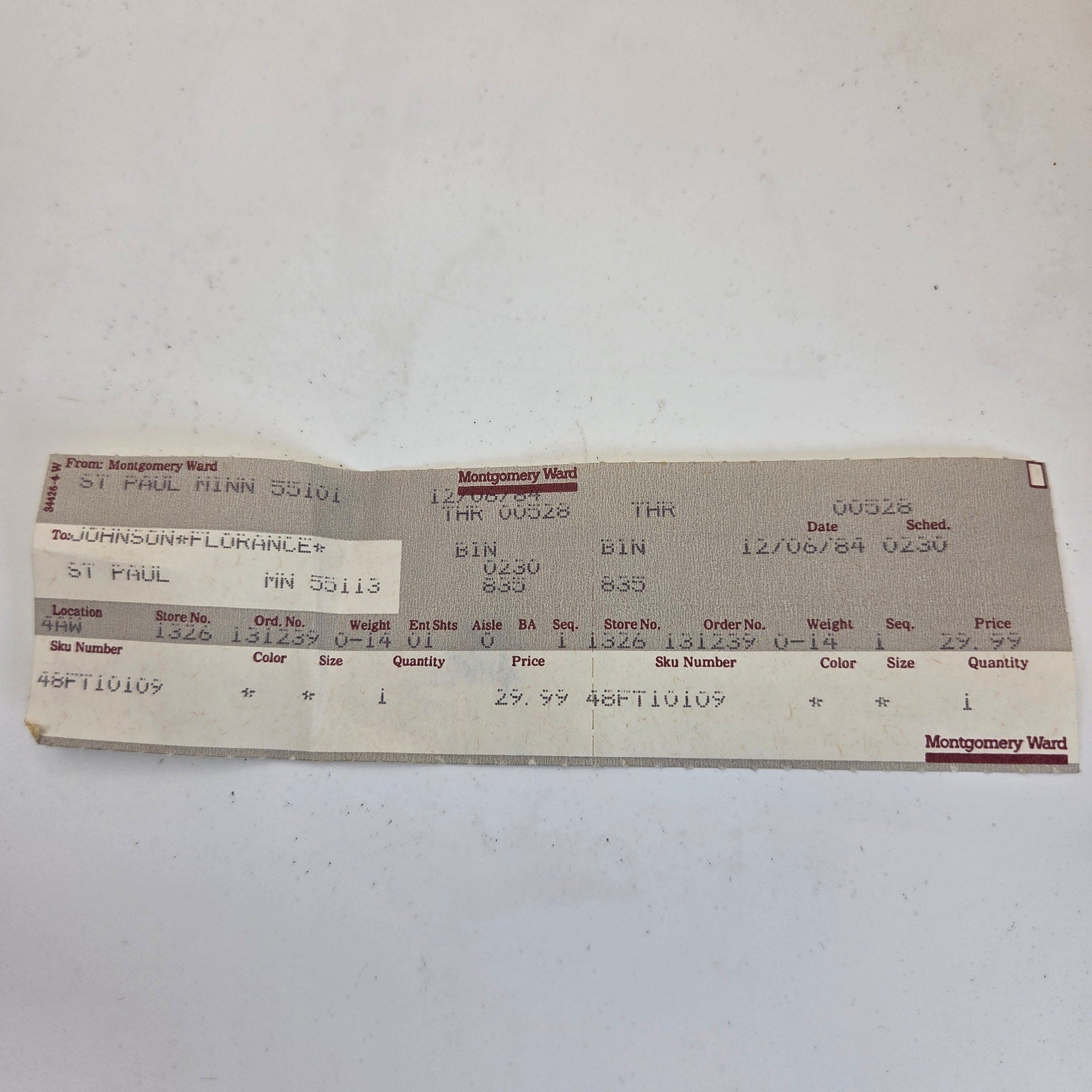 1984 Coleco Cabbage Patch Kids 14" Preemie Girl Doll Box Receipt Hong Kong