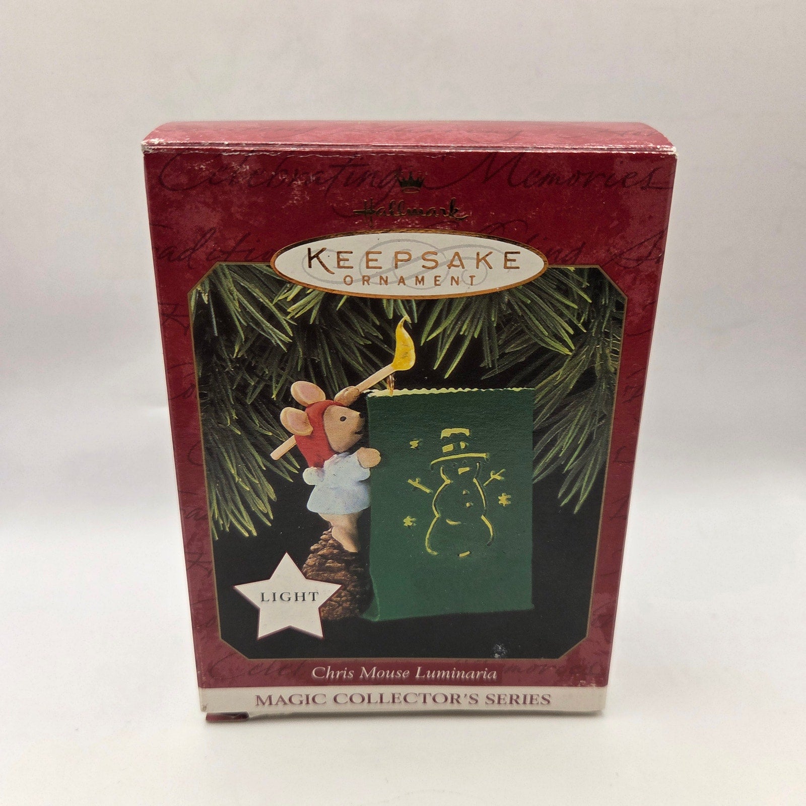 Hallmark Chris Mouse Luminaria 1997 Magic Ornament 13th Series Light Up