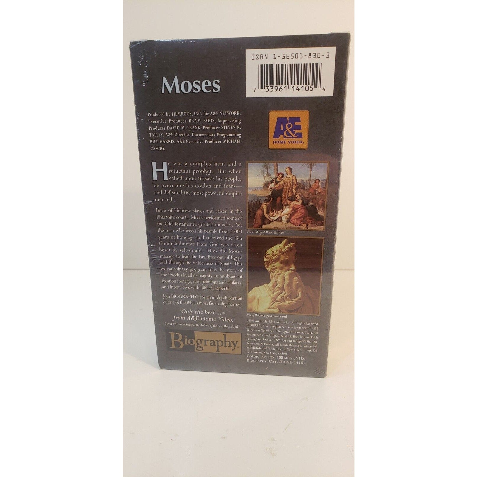 Biography: Moses A&E 1996 VHS New Sealed
