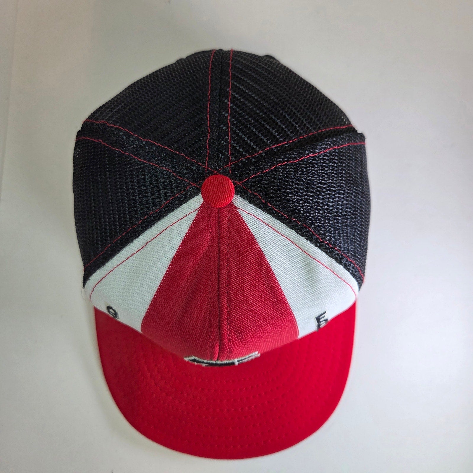 Vintage 1980s Atlanta Falcons Trucker Hat Snapback Mesh Cap USA Lucky Stripes
