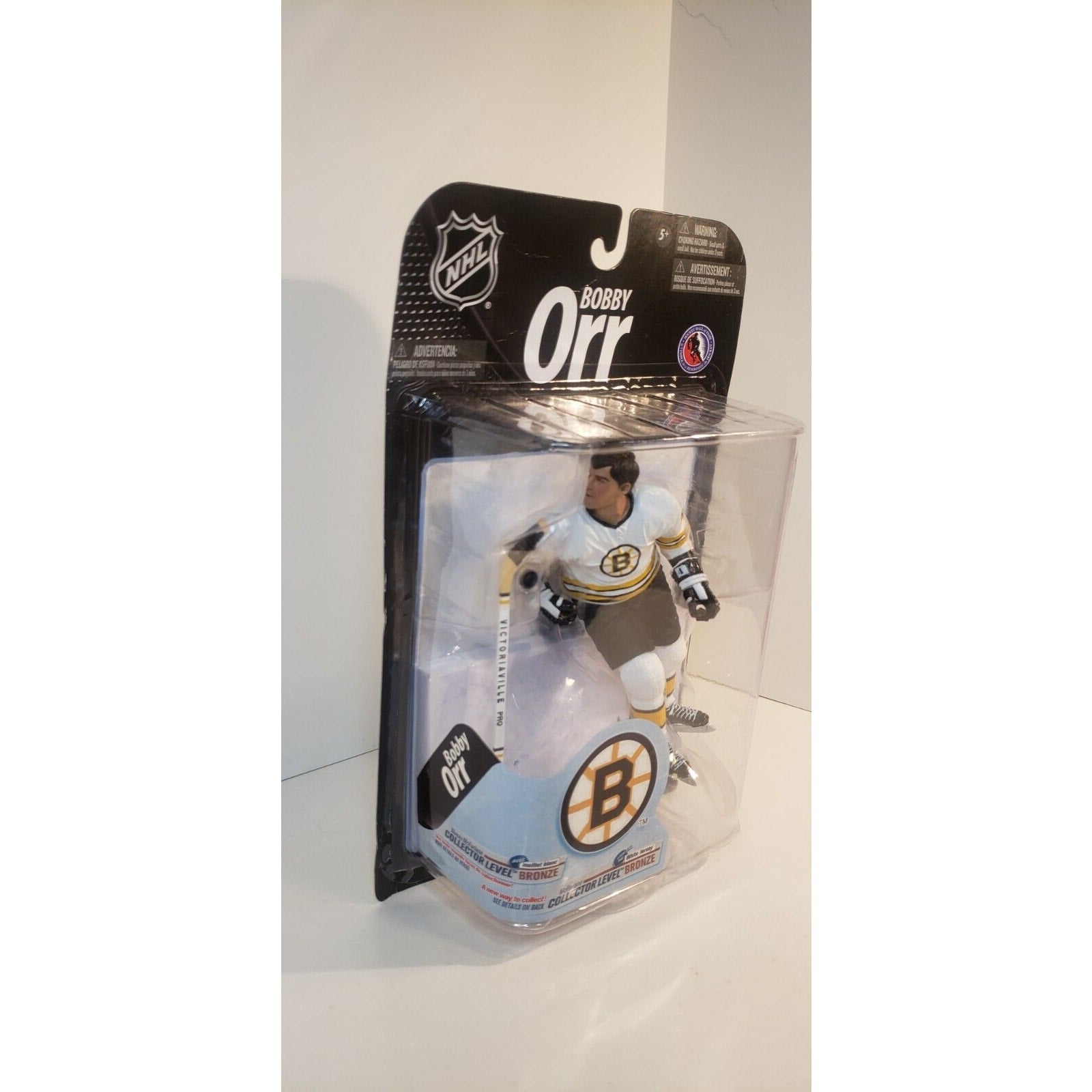 Bobby Orr McFarlane Series 23 Boston Bruins Figure White Jersey /1000 Bronze