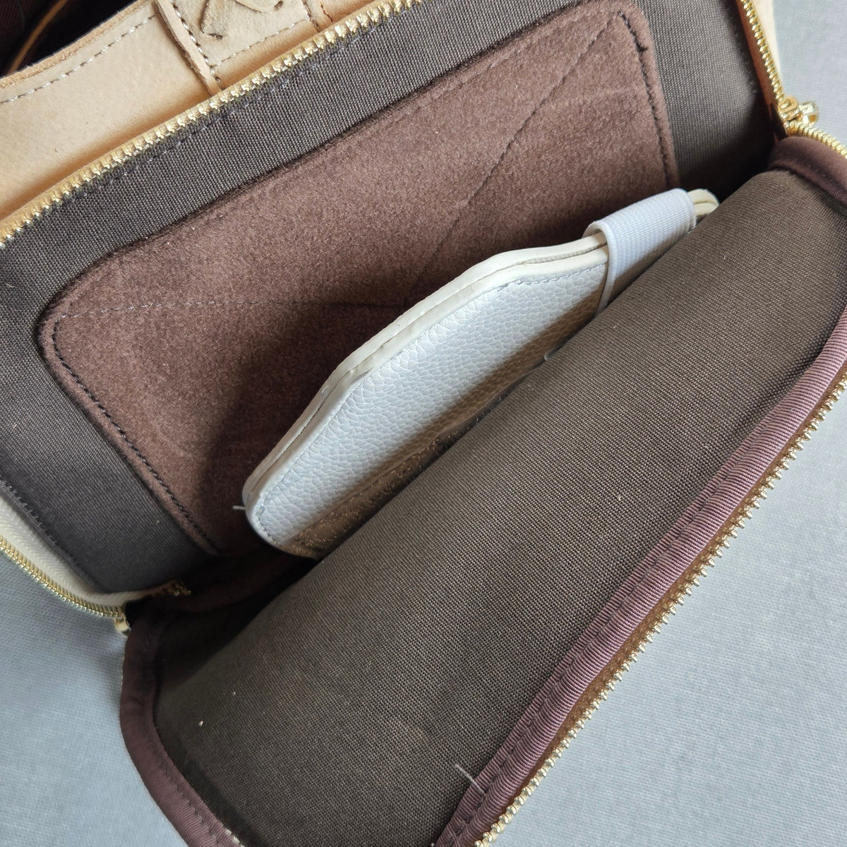 Montana West MWL-G001 Tan Leather Concealed Carry Hobo Crossbody Purse Studded