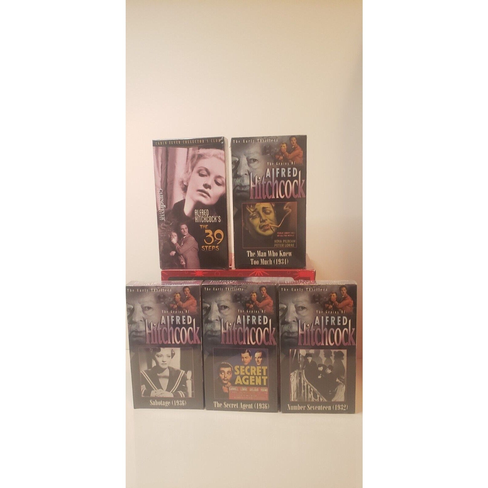 Alred Hitchcock VHS Lot of 5 New Sealed