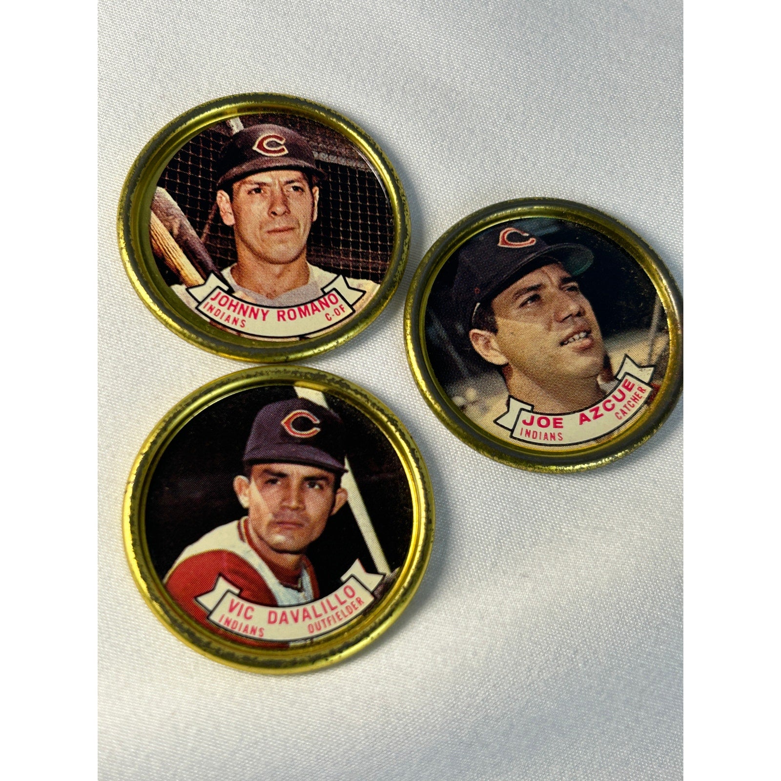 1964 Topps Baseball Coins Cleveland Indians Lot Grant Romano Azcue