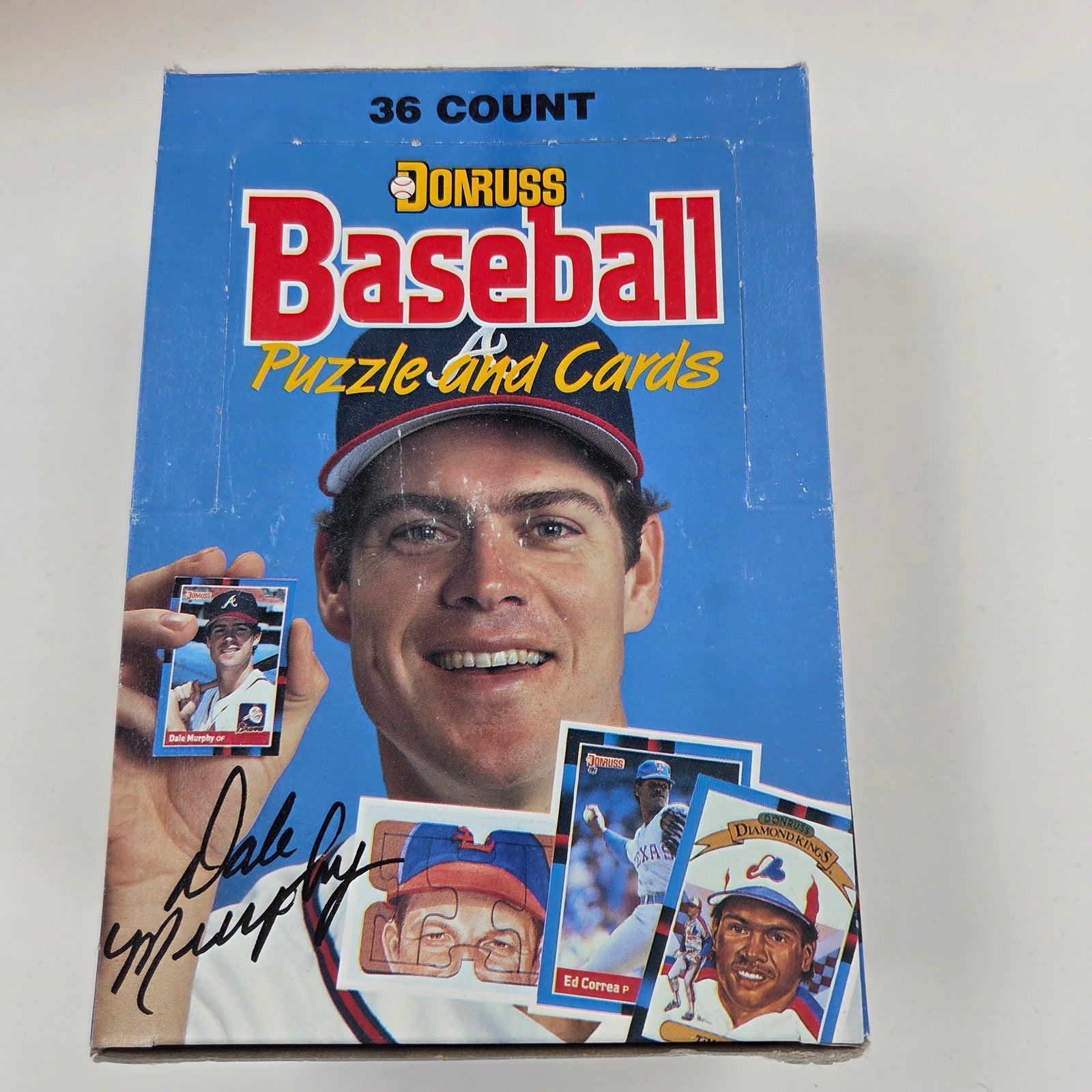 1988 Donruss Baseball 36 Pack Wax Box Open Display All Packs Sealed Vintage