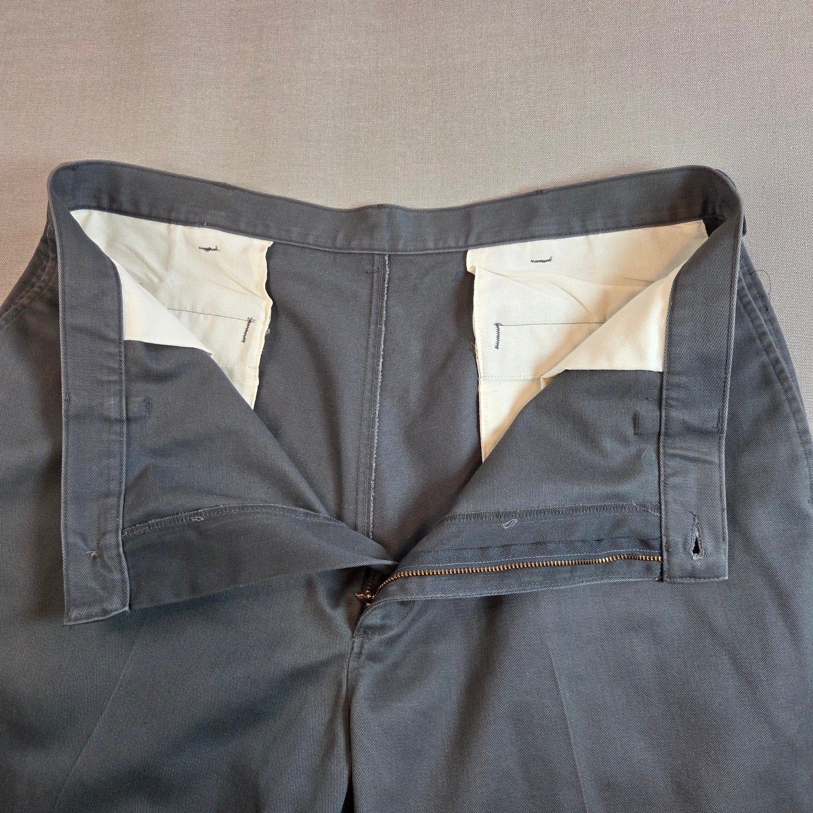 Vintage Haggar Generations Pleated 100% Cotton Slacks Men’s 38x30 Gray Mexico