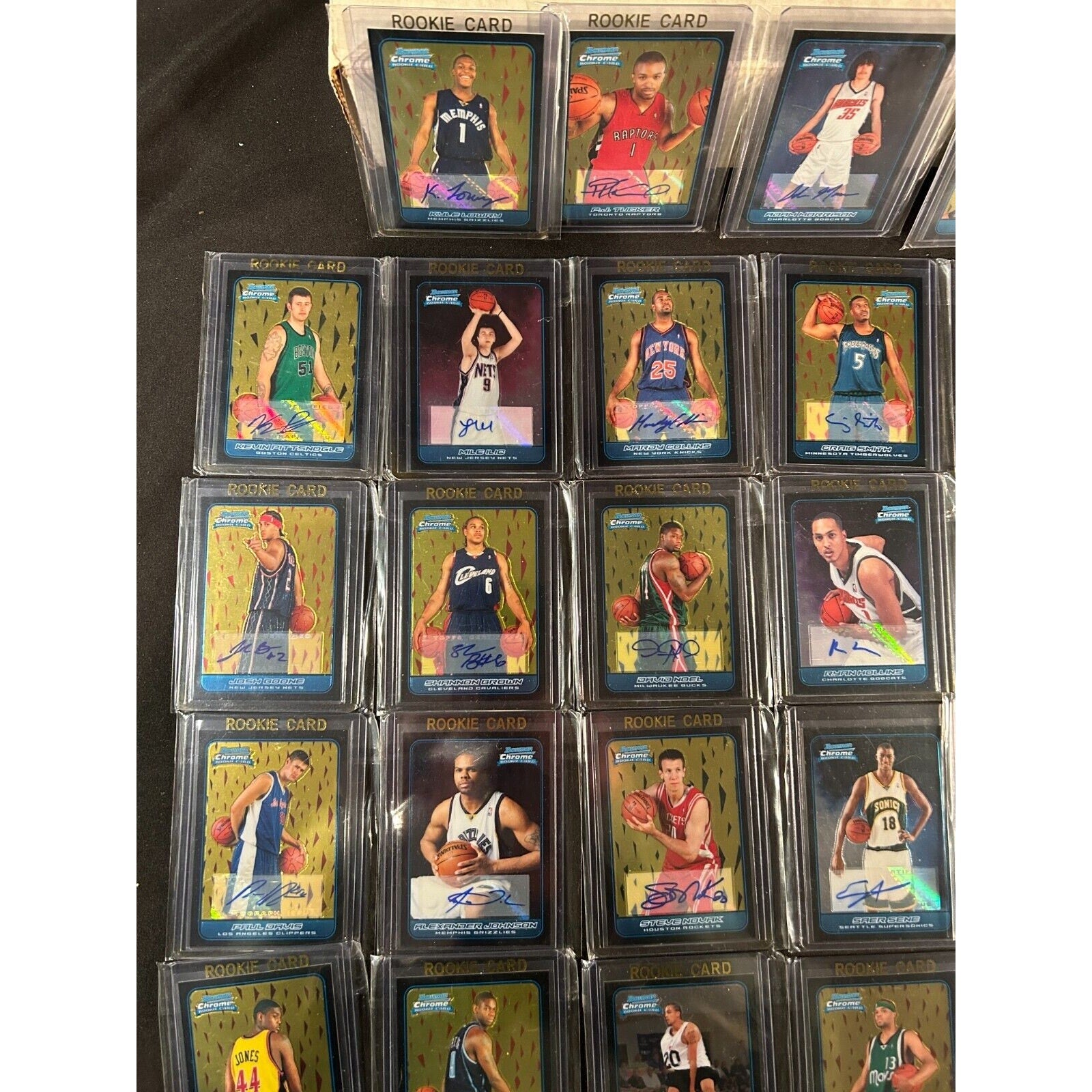 2006 Bowman Chrome RC Auto Lot (40) Rondo Redick Lowry Morrison NBA Cards