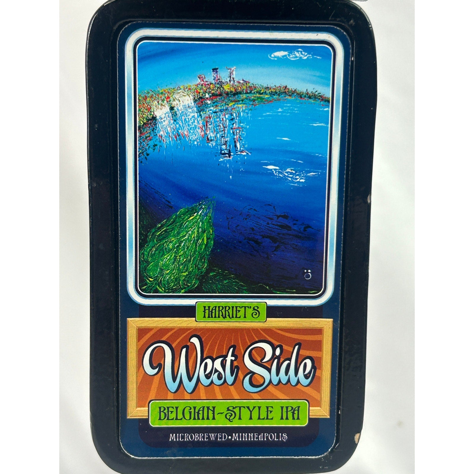 Harriet Brewing West Side Belgian IPA Beer Tap Handle Minneapolis Minnesota