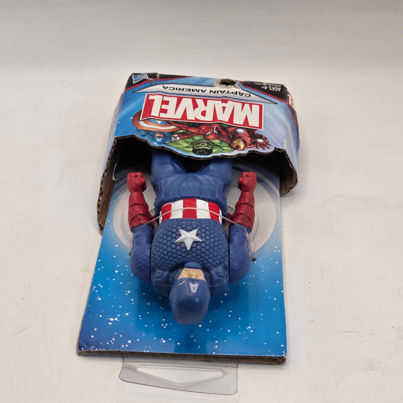 Marvel Kids 2015 Hasbro Captain America 6" Figure New Sealed Card Wear