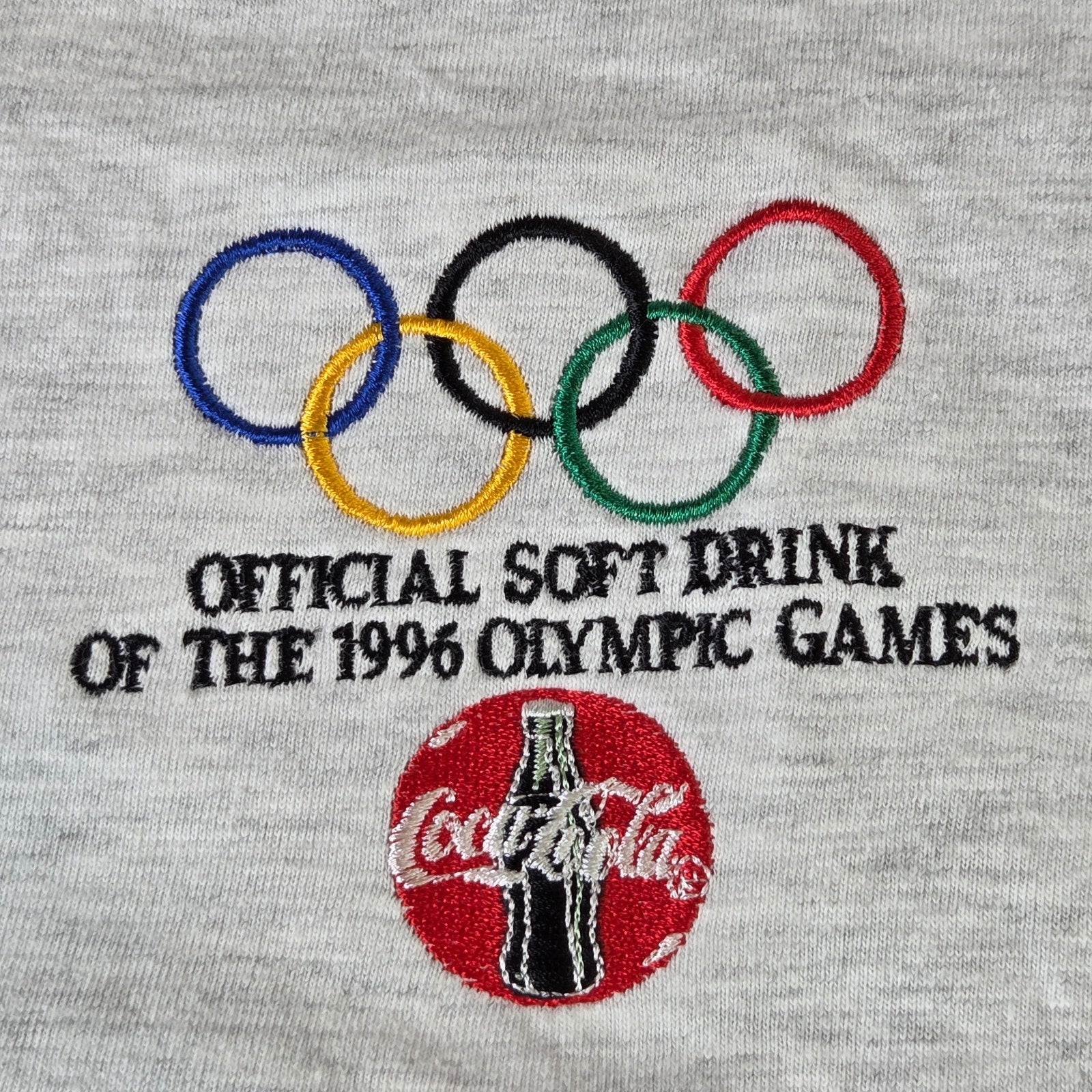 Hanes Coca Cola 1996 Olympic Games Made in USA T Shirt Adult L Single Stitch NWT