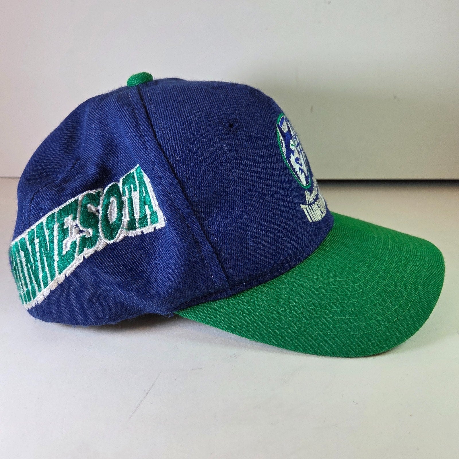Vintage 90s Minnesota Timberwolves Snapback Hat Sports Specialties Korea OSFA