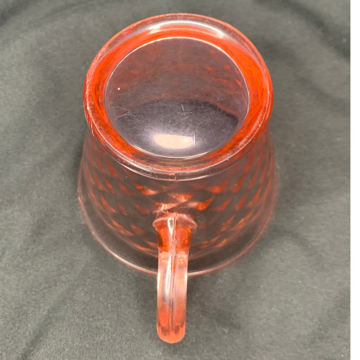 Jeannette Holiday Buttons Bows Pink Depression Glass Cup 1947-1949 READ