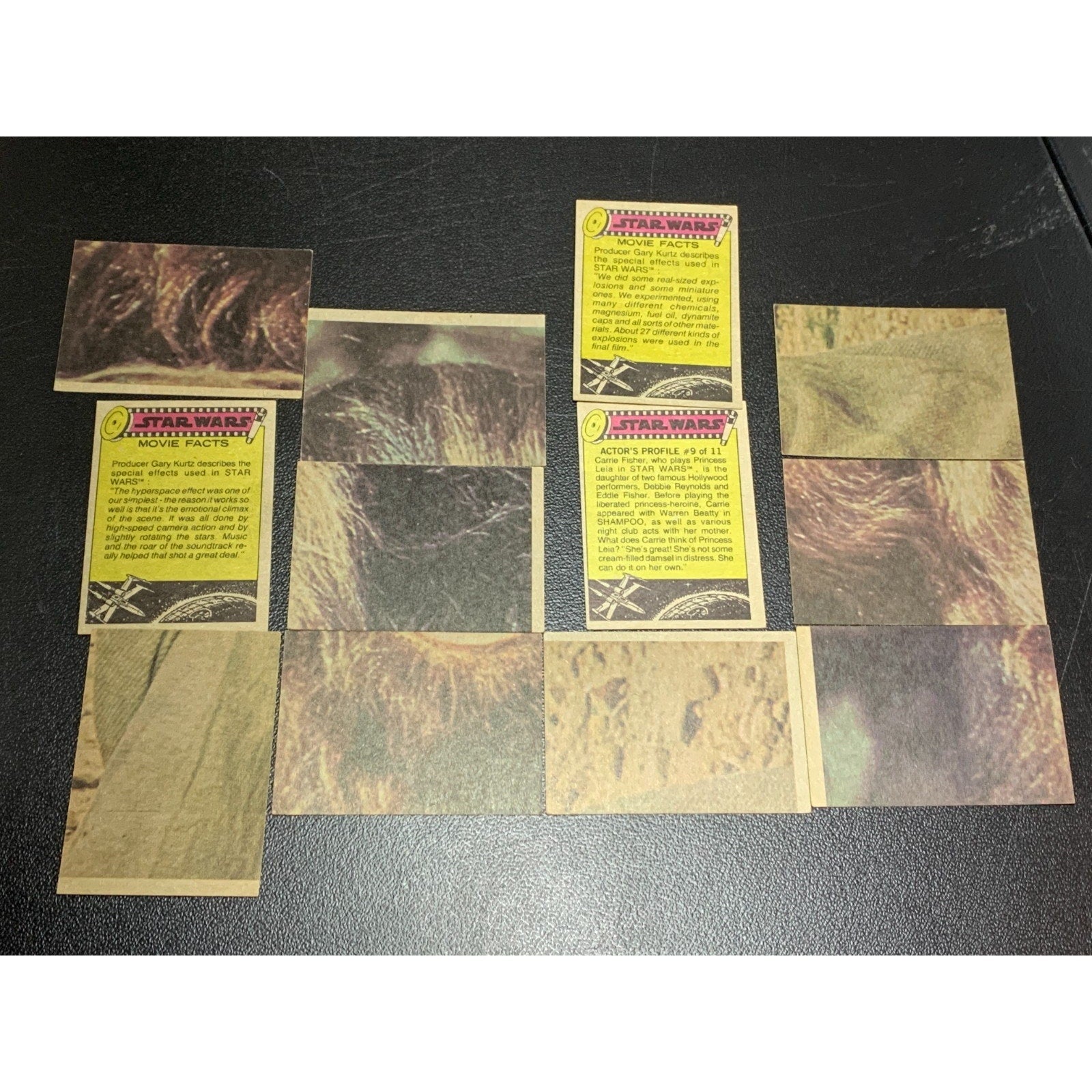 Vintage 1977 Star Wars Series 2 Topps Trading Cards With Stickers EX-NM