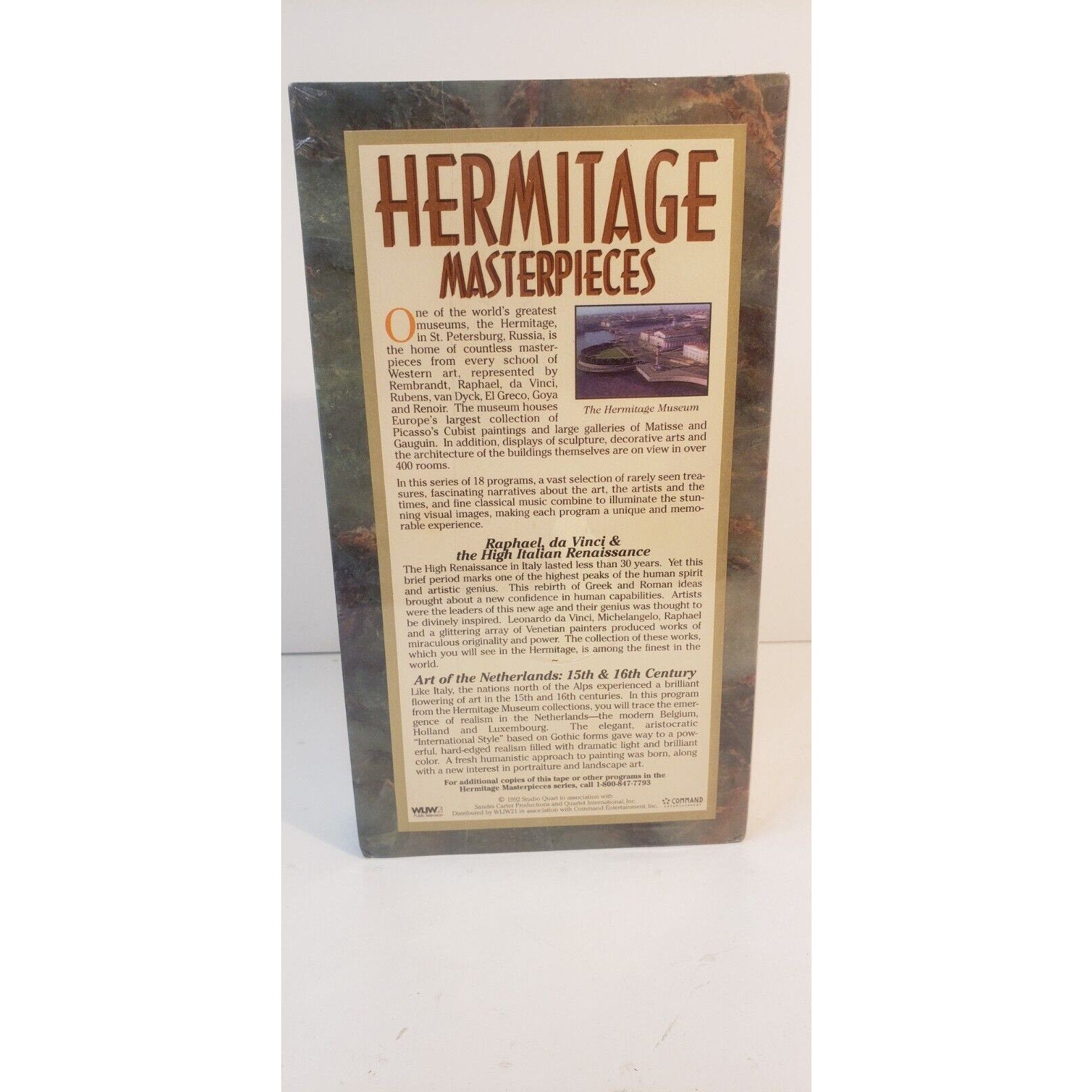 Hermitage Masterpieces Raphael, da Vinci & the High Italian Renaissance VHS New