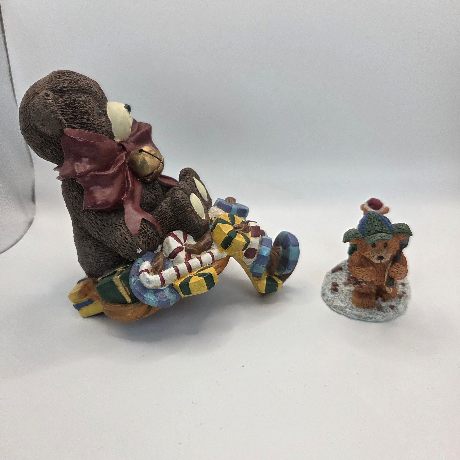 Vintage Style Bear Figurine Lot – Russ Berrie & Stocking Holder