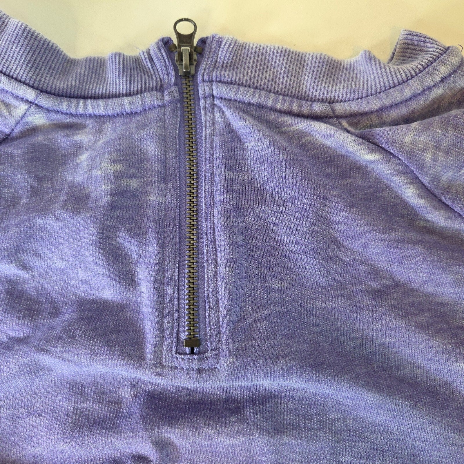 Wet Seal Teenage Mutant Ninja Turtle Sweatshirt Rear 1/4 Zip Purple Size S