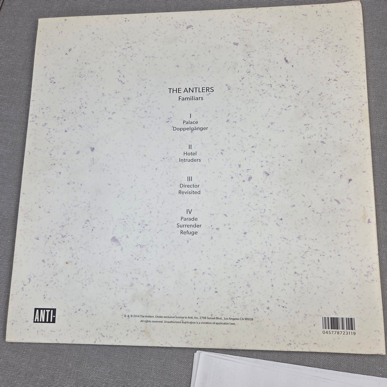 The Antlers Familiars Signed Vinyl LP x4 Peter Silberman JSA COA 2014
