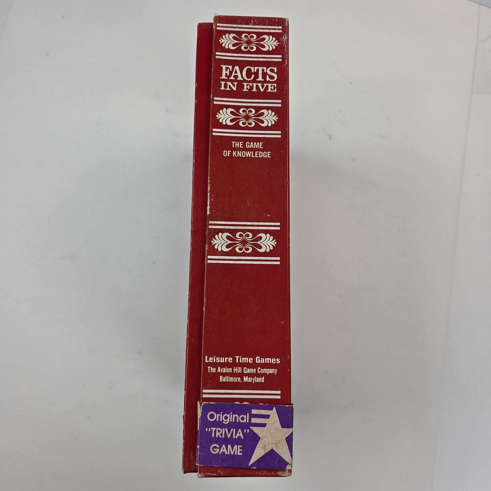 1976 Avalon Hill Facts in Five Original Trivia Game Complete Unpunched Letters