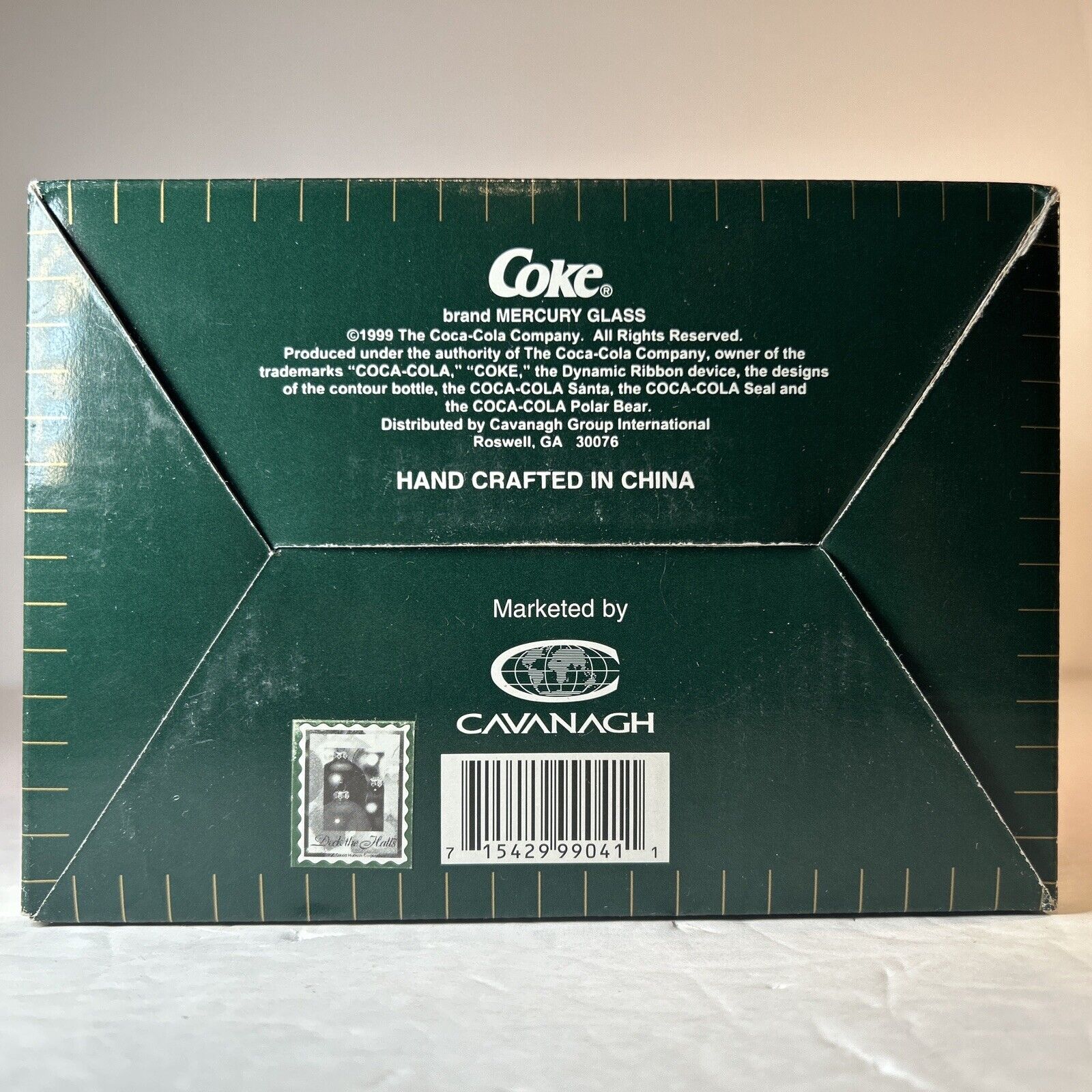 Coca-Cola 1999 Polar Bear Mercury Glass Figurine Enesco Tabletop w/ Box
