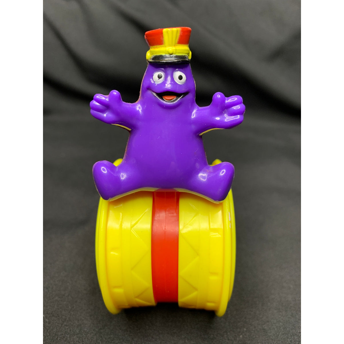 1995 McDonald's Grimace Under the Big Top Circus Drum Happy Meal Toy Vintage