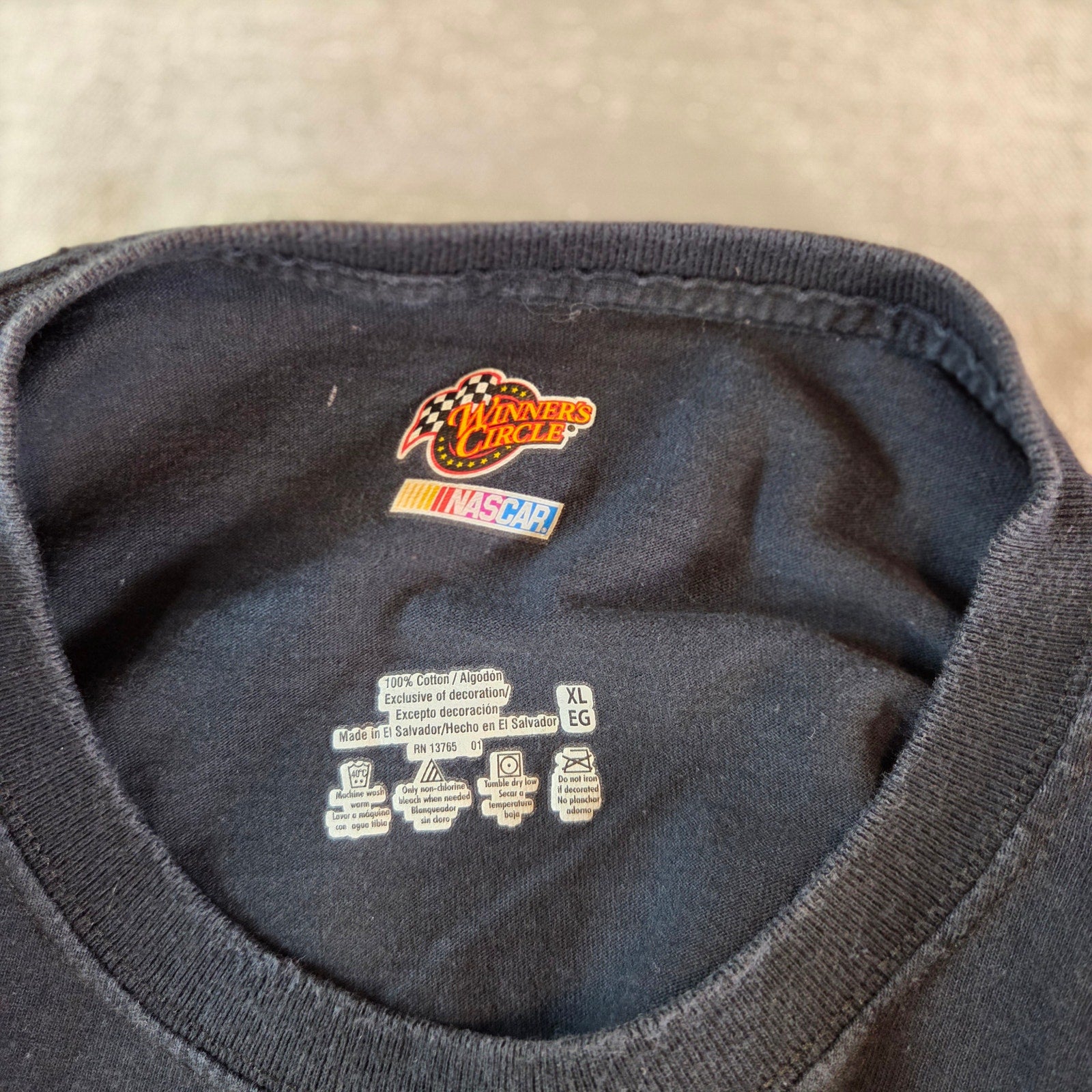 Jeff Gordon #24 DuPont NASCAR Winner’s Circle Graphic Tee Shirt XL Black