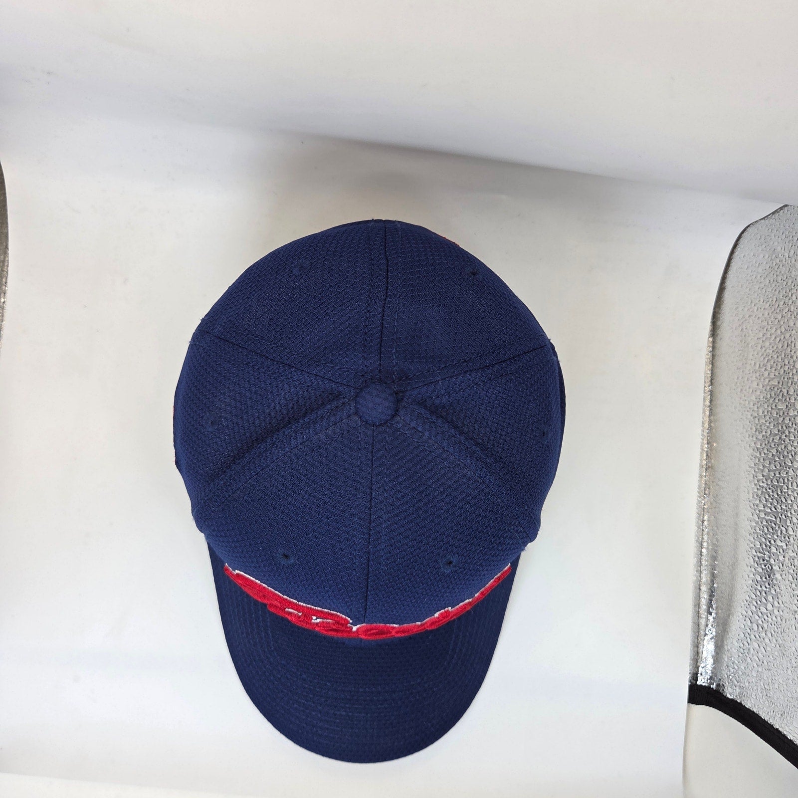 Titleist Pro V1 A-Flex Fitted Golf Cap Hat S/M Coolmax China FJ Logo Navy
