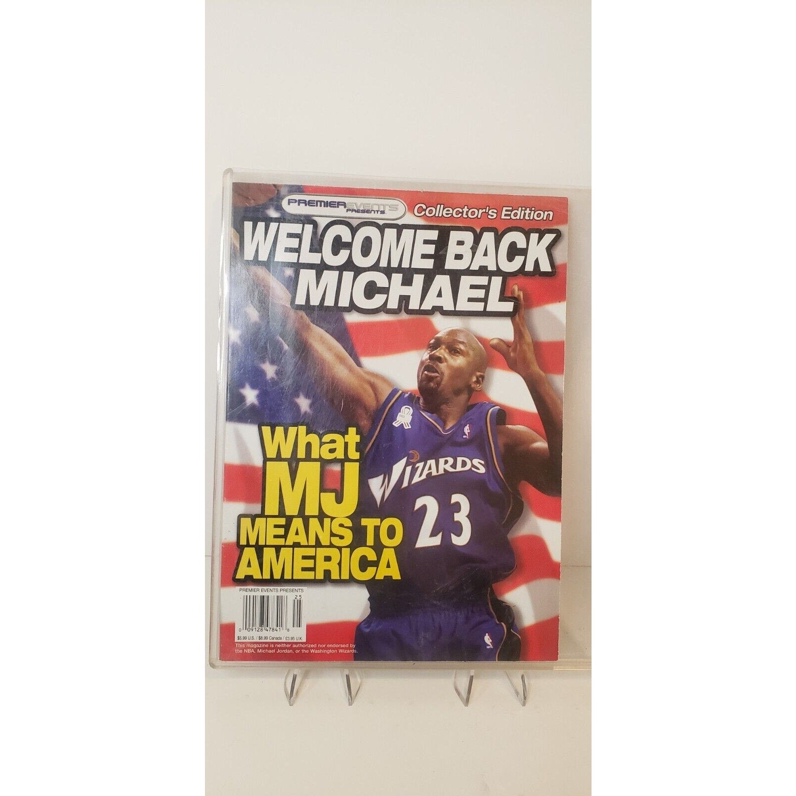 2001 Entertainment Sports Collector’s Ed. Welcome Back Michael Jordan Magazine