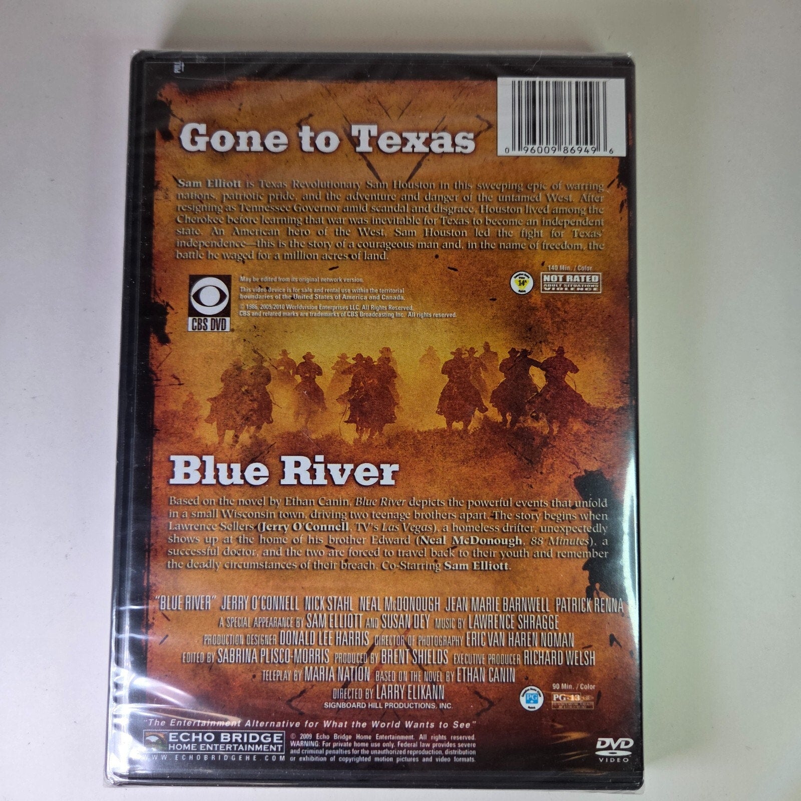 Sam Elliott Double Feature DVD Gone To Texas Blue River 2009