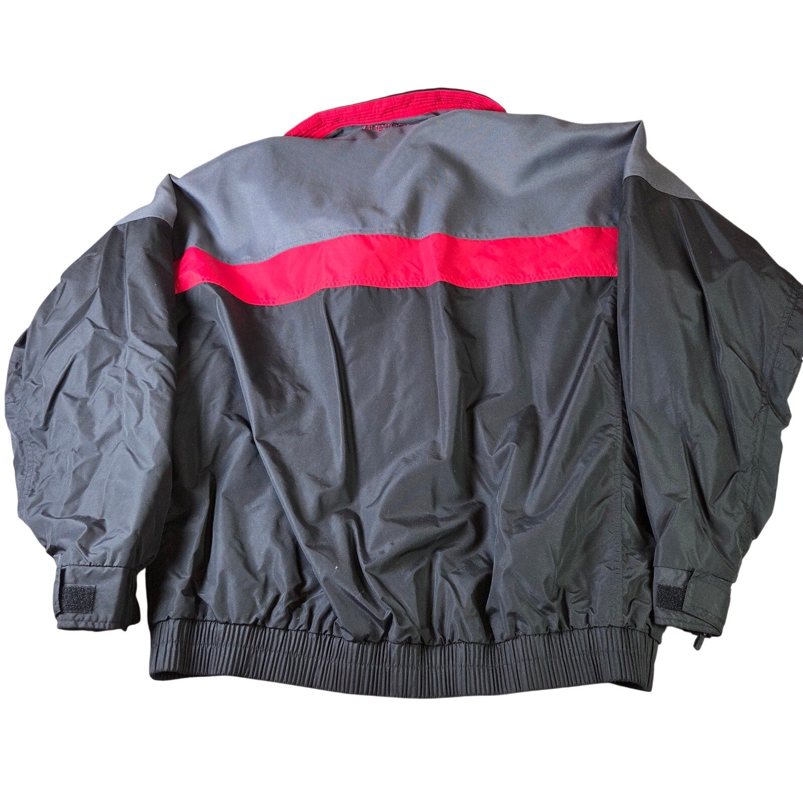 Columbia Bugaboo Jacket Mens XL Gray Red Nylon Shell Only Vintage