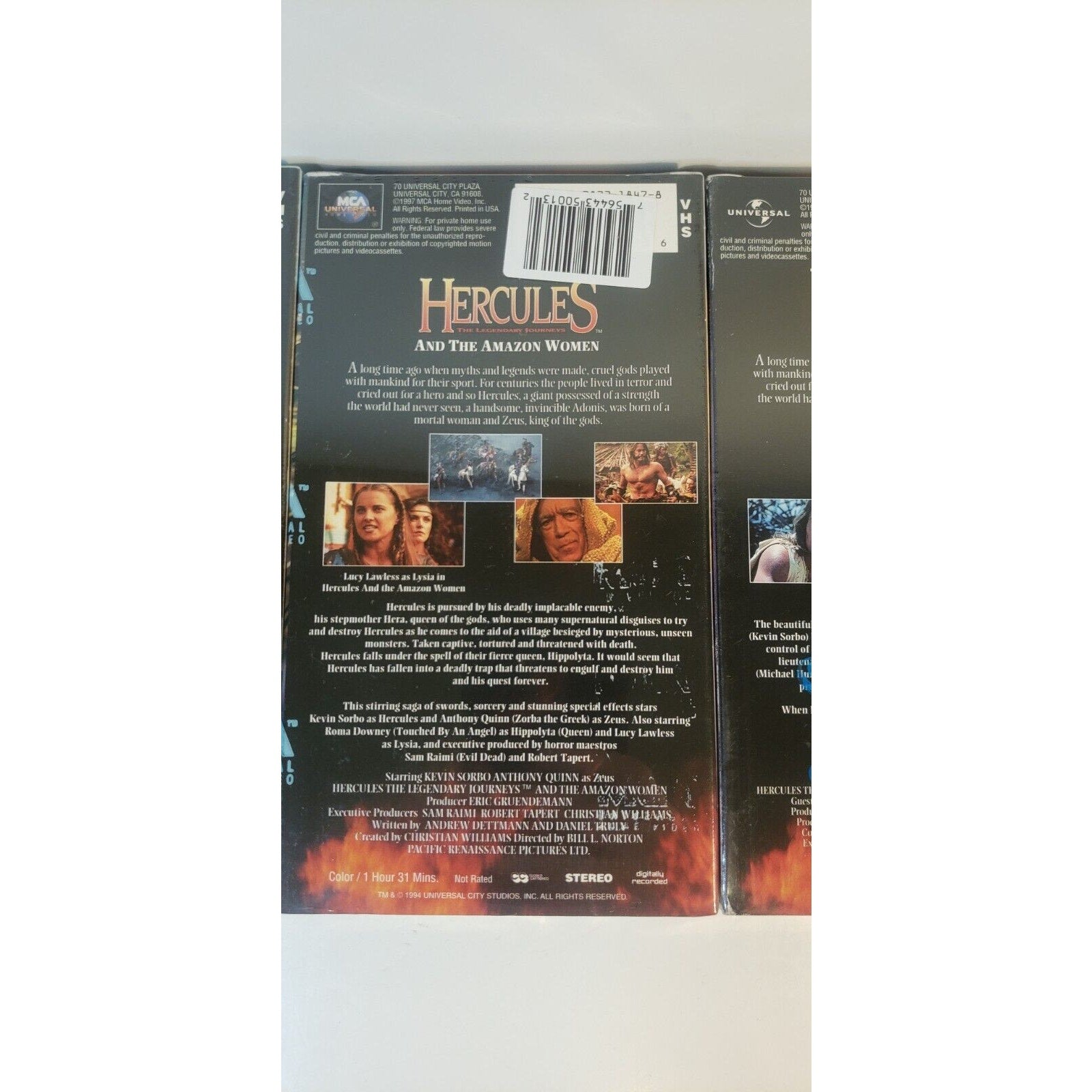Lot of 3 Hercules The Legendary Journeys VHS New Sealed Kevin Sorbo