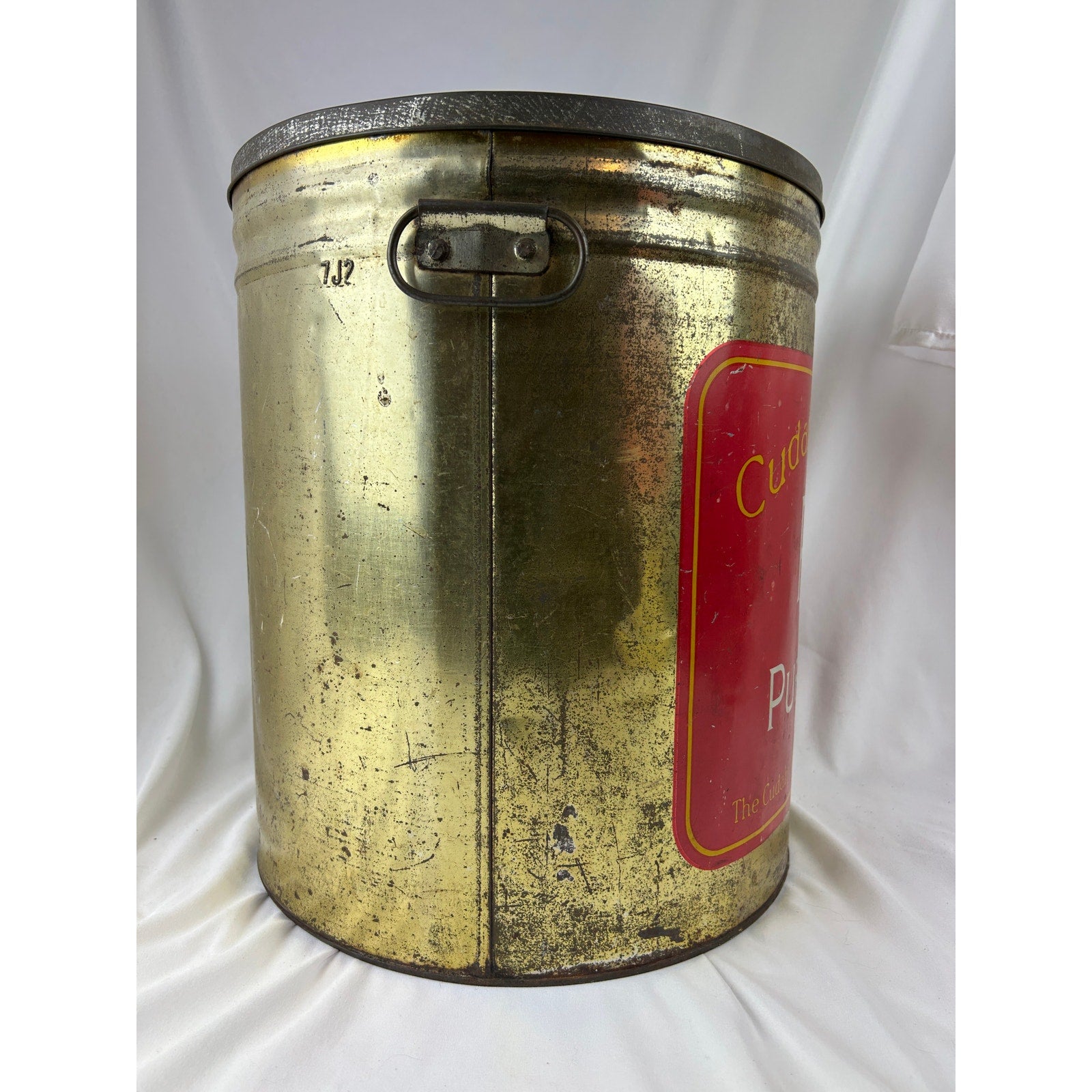 Cudahy Rex Pure Lard Vintage Metal Pail Tin Bucket With Handles