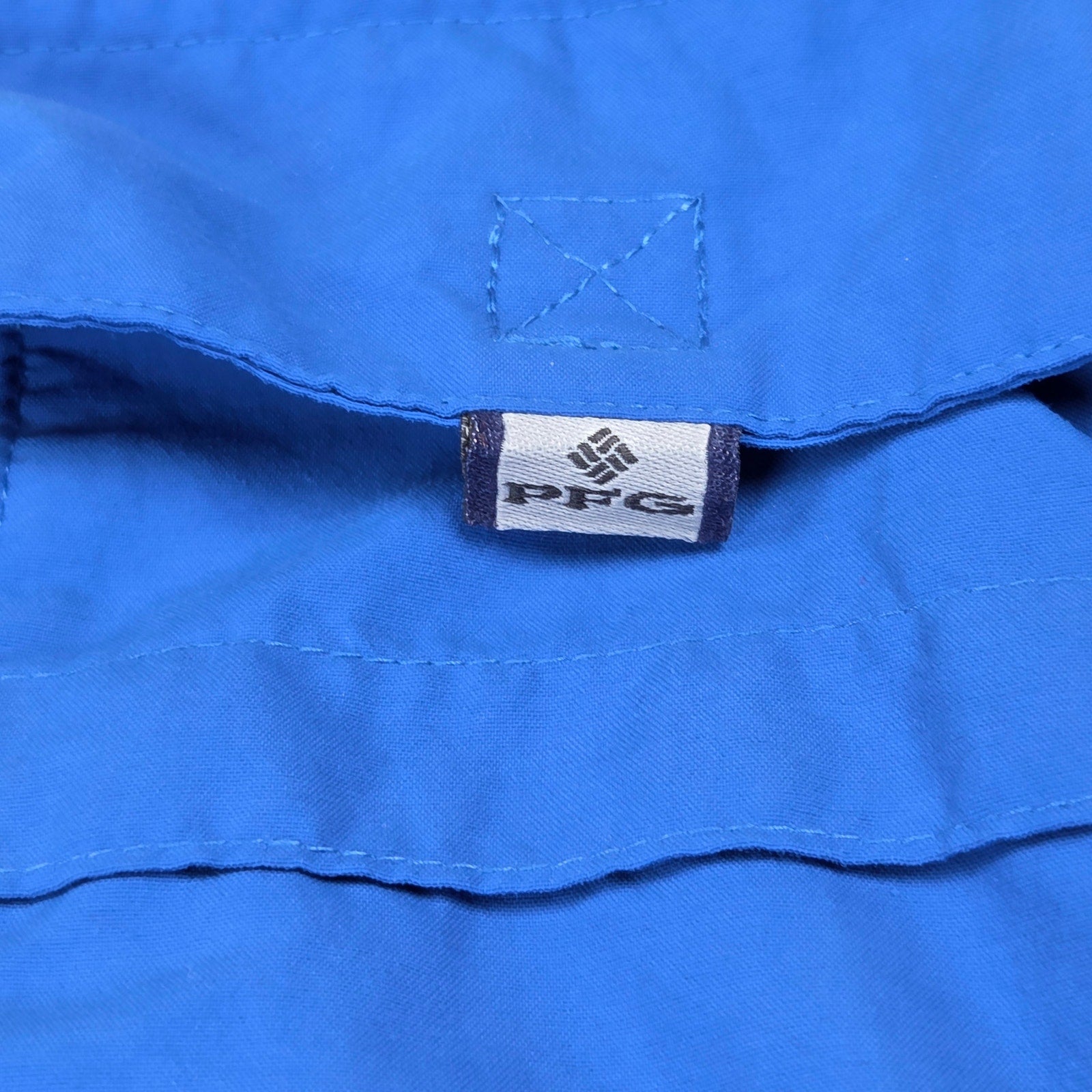 Columbia PFG Bahama II FM7047 Fishing Shirt Blue Omni Shade Vented XL