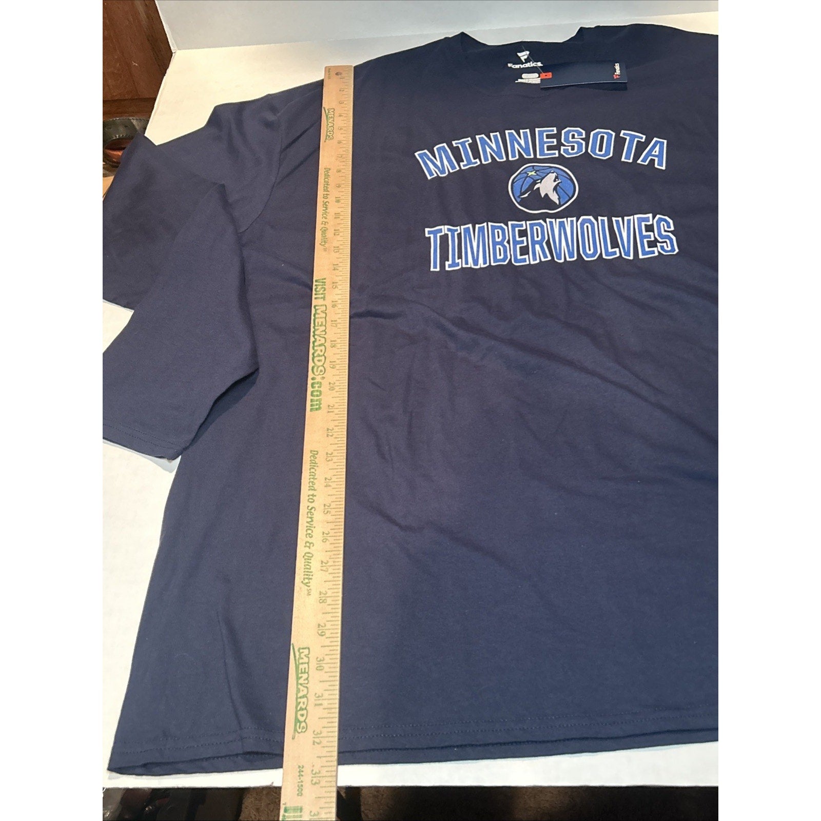 Minnesota Timberwolves Fanatics Navy Blue Long Sleeve Shirt 4XL