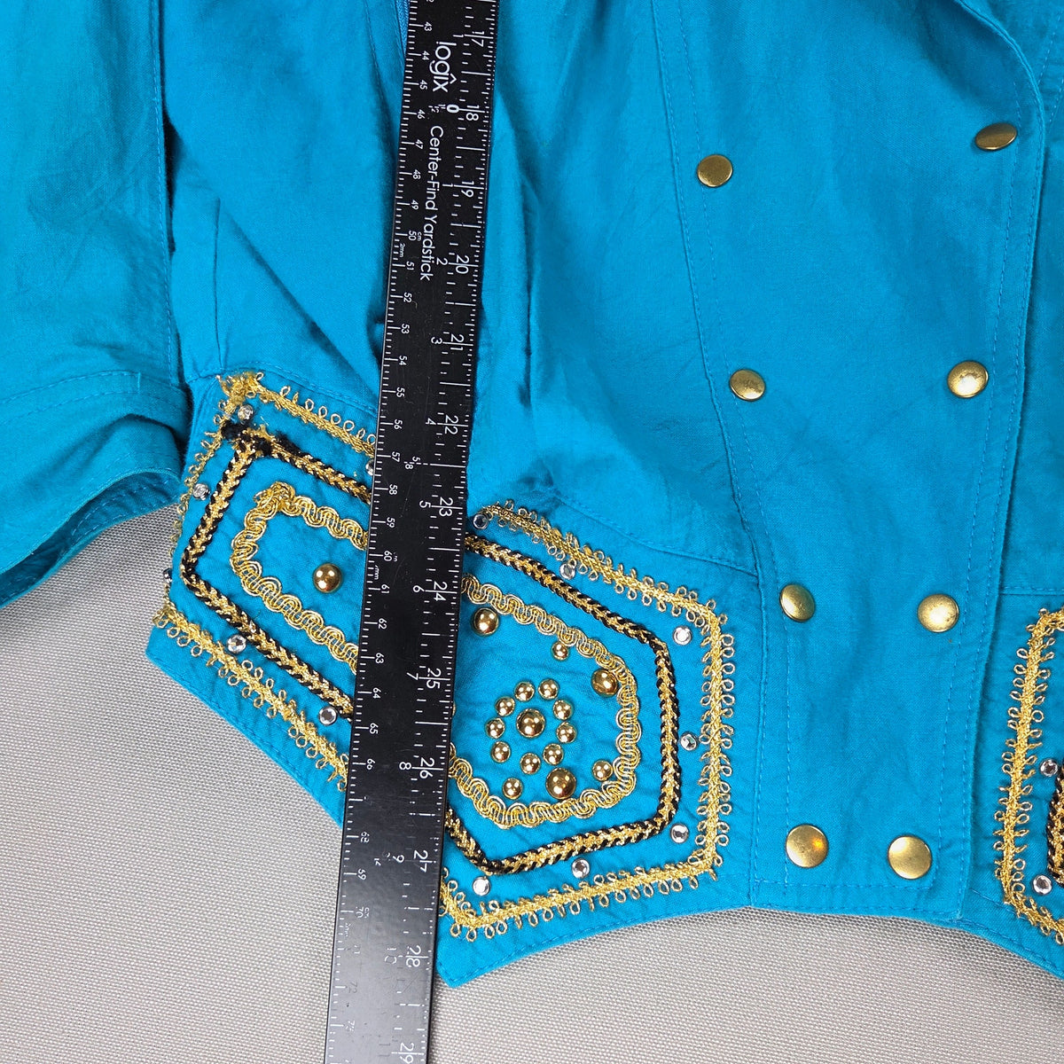 Varda Garfinkel Vintage 80s Western Fringe Beaded Rodeo Jacket Women's L