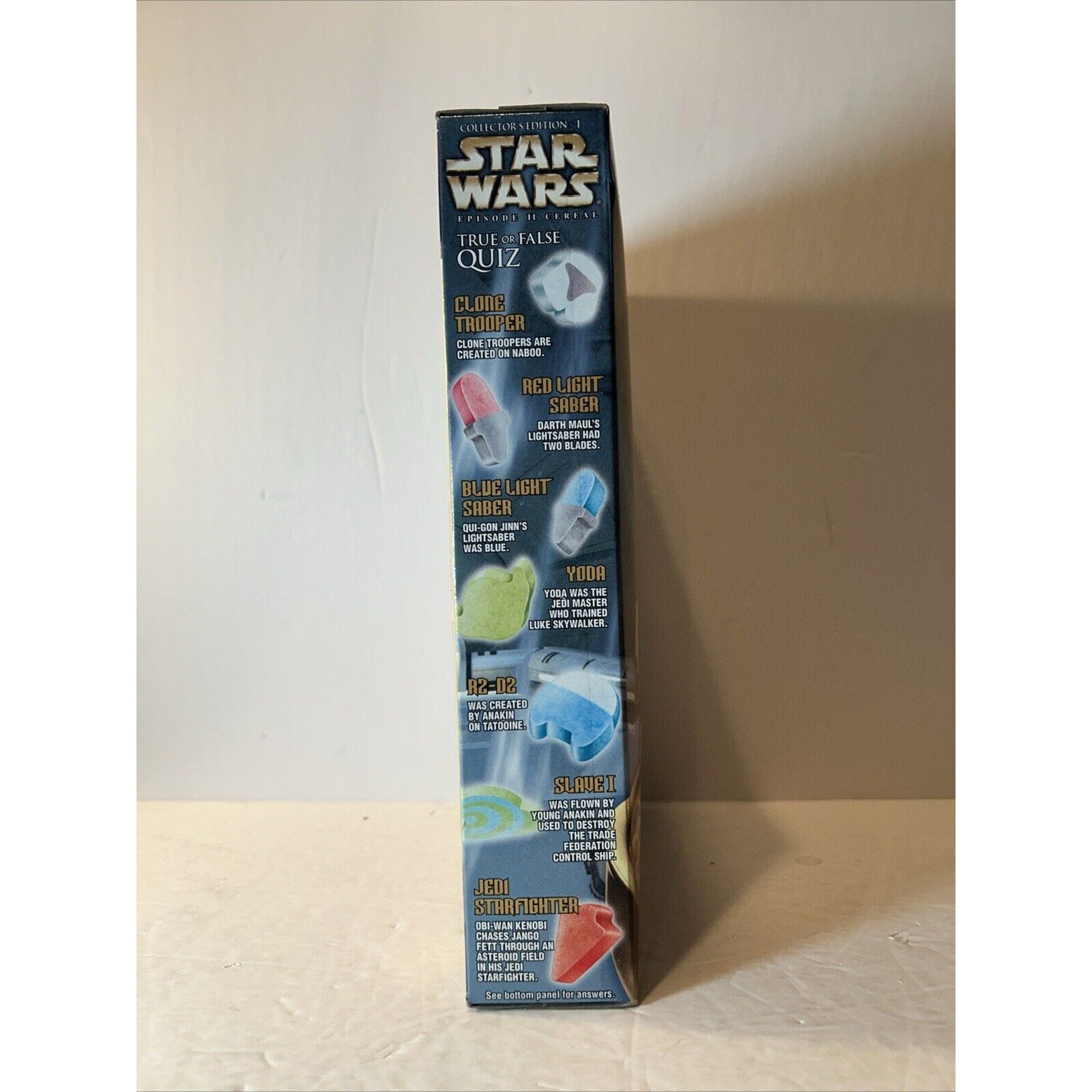 2002 General Mills Star Wars Episode II Sealed Cereal Boxes Collectors 1 & 2