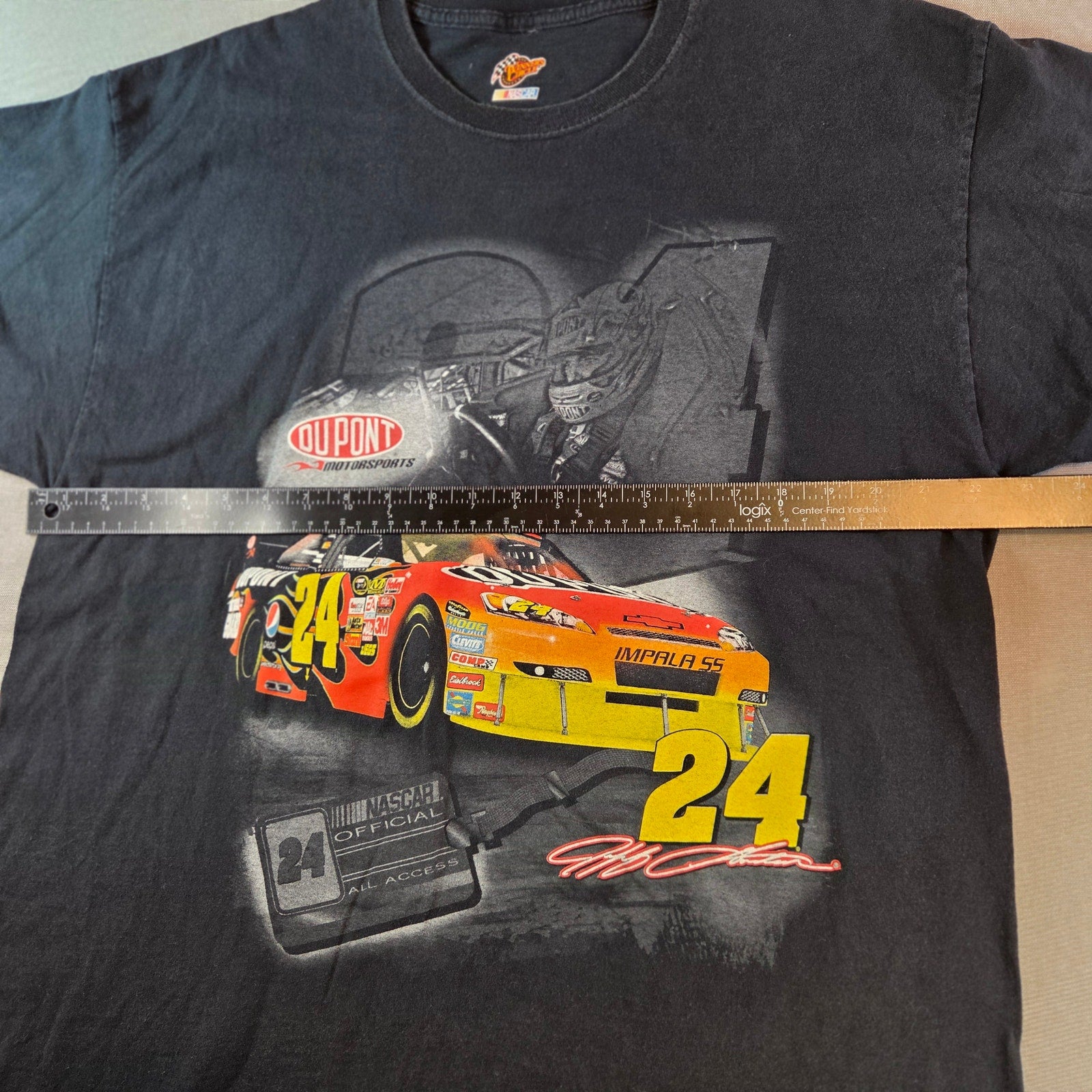 Jeff Gordon #24 DuPont NASCAR Winner’s Circle Graphic Tee Shirt XL Black