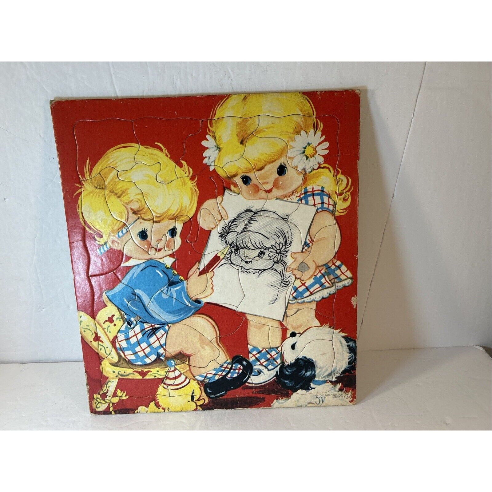 Lot Of 9 Kids Puzzles Vintage & other