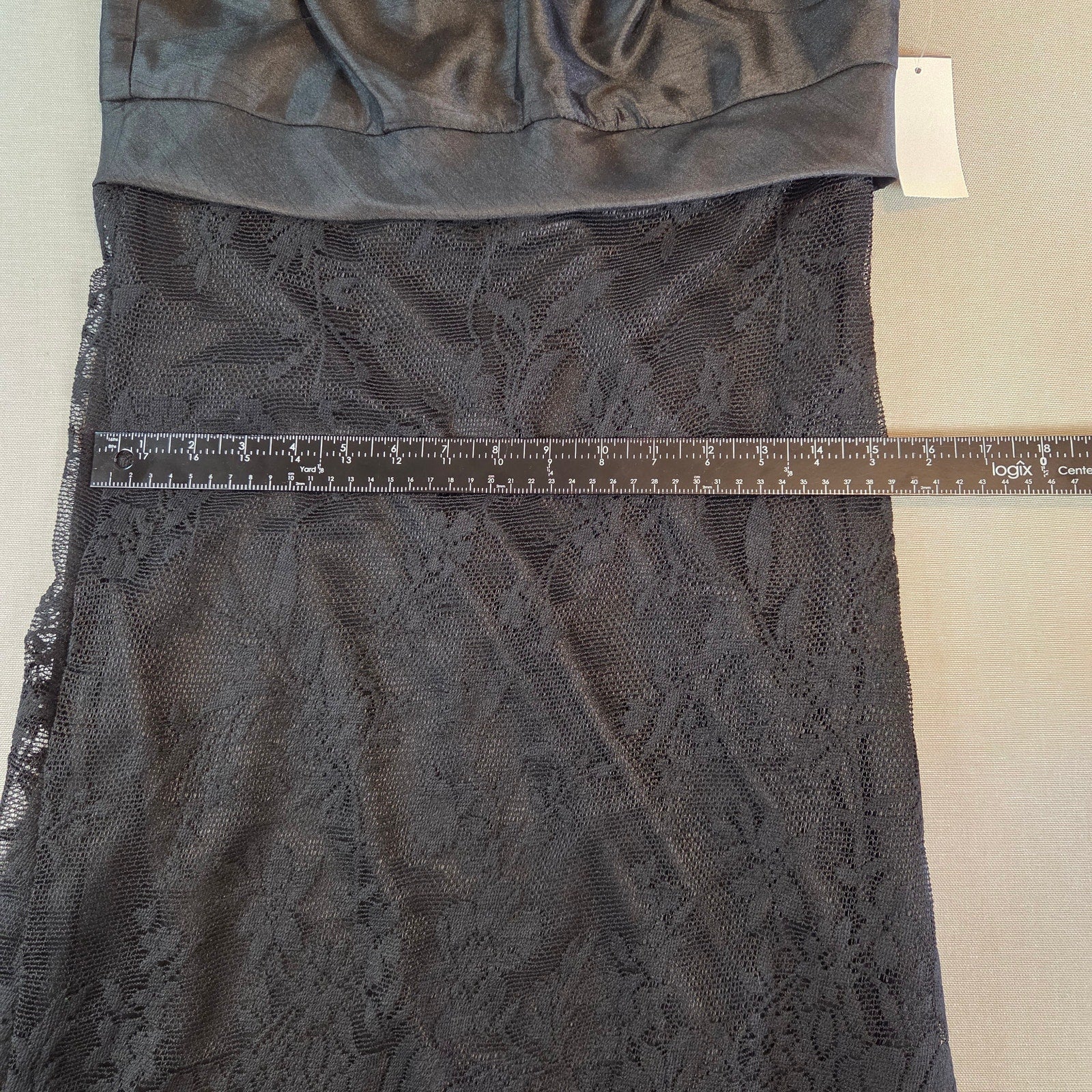 Velvet Torch Little Black Dress Women’s M NWT Lace Overlay Sleeveless USA Made
