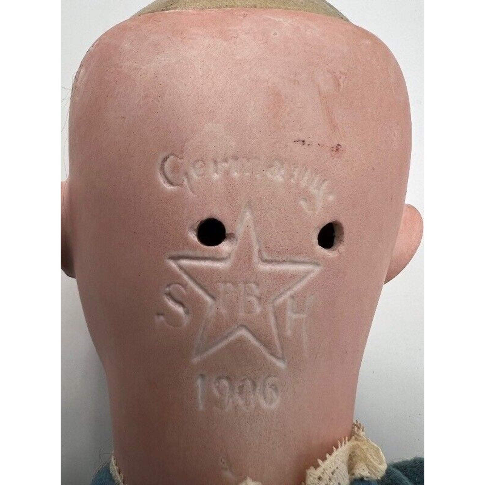 Antique 1906 Schoenau & Hoffmeister Bisque Doll 22” Open Mouth Compo Body