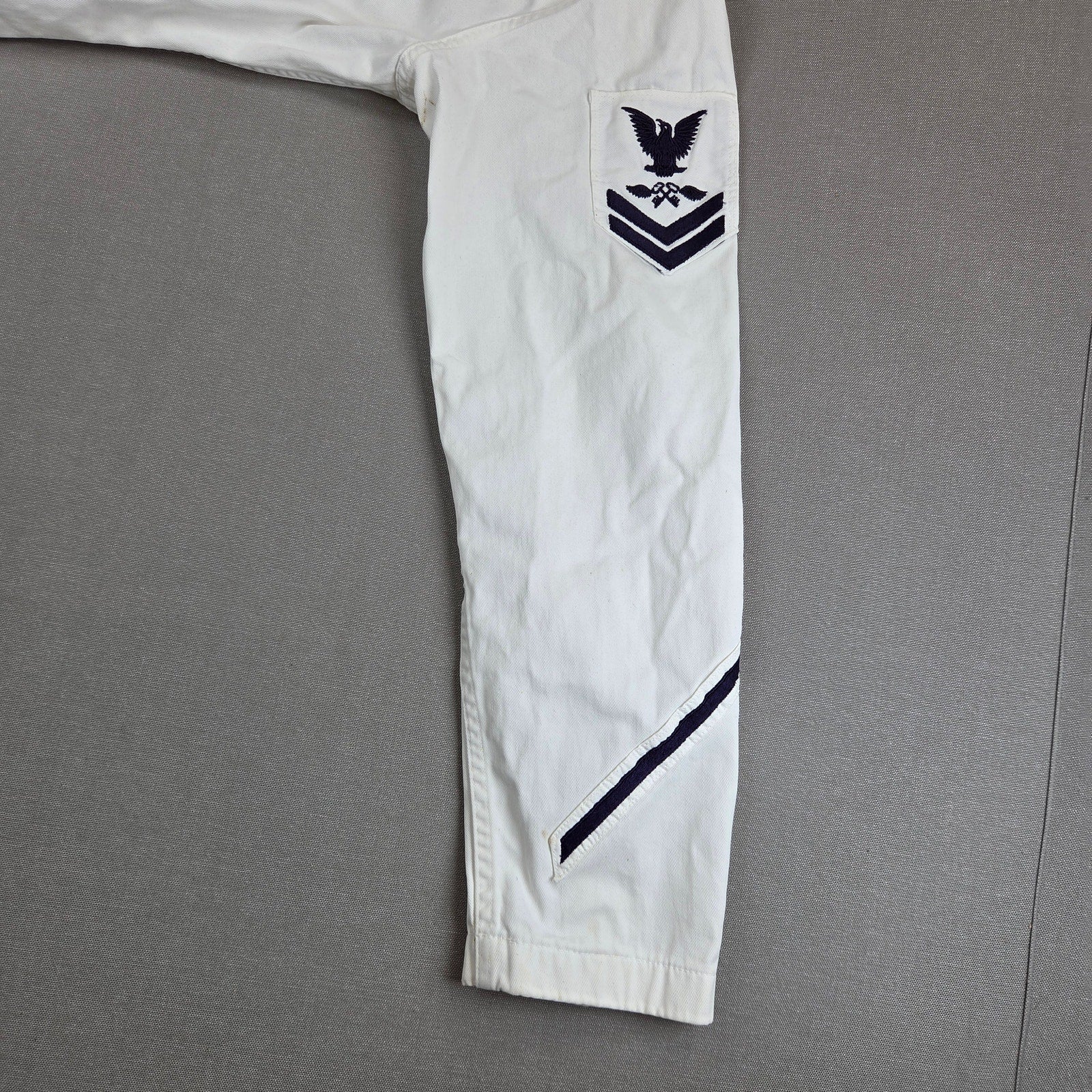Vintage US Navy SK2 Storekeeper Crackerjack White Uniform Set 32x31 1950s 60s