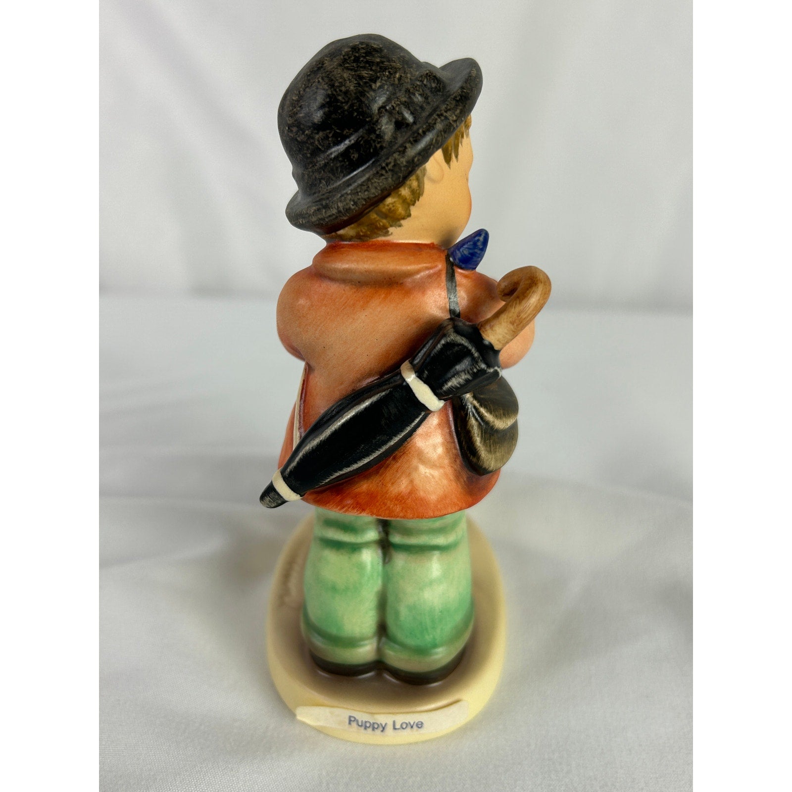 Goebel Puppy Love Violin Boy Dog Figurine W Germany Hummel Style