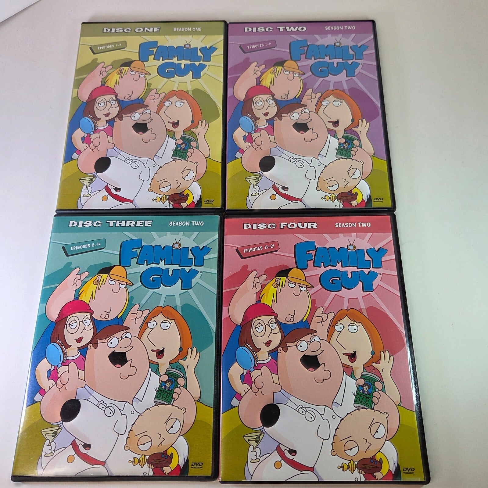 Lot of 2 Family Guy Volume 1 & 2: Season 1, 2 & 3 DVDs