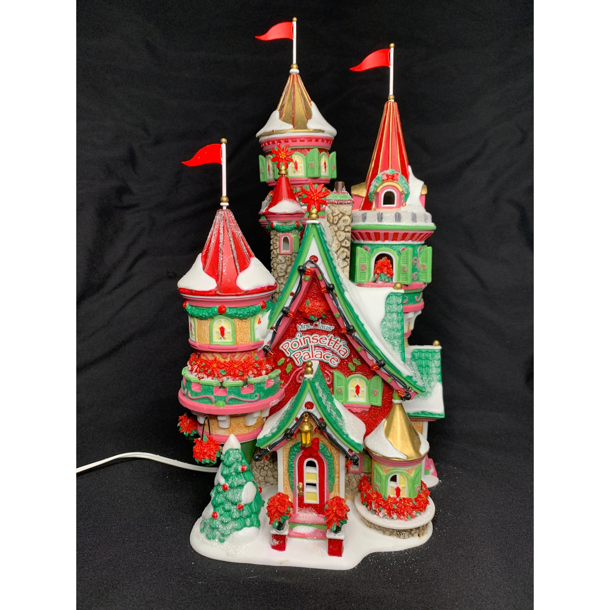 Department 56 Poinsettia Palace North Pole 56796 Limited Edition Lighted