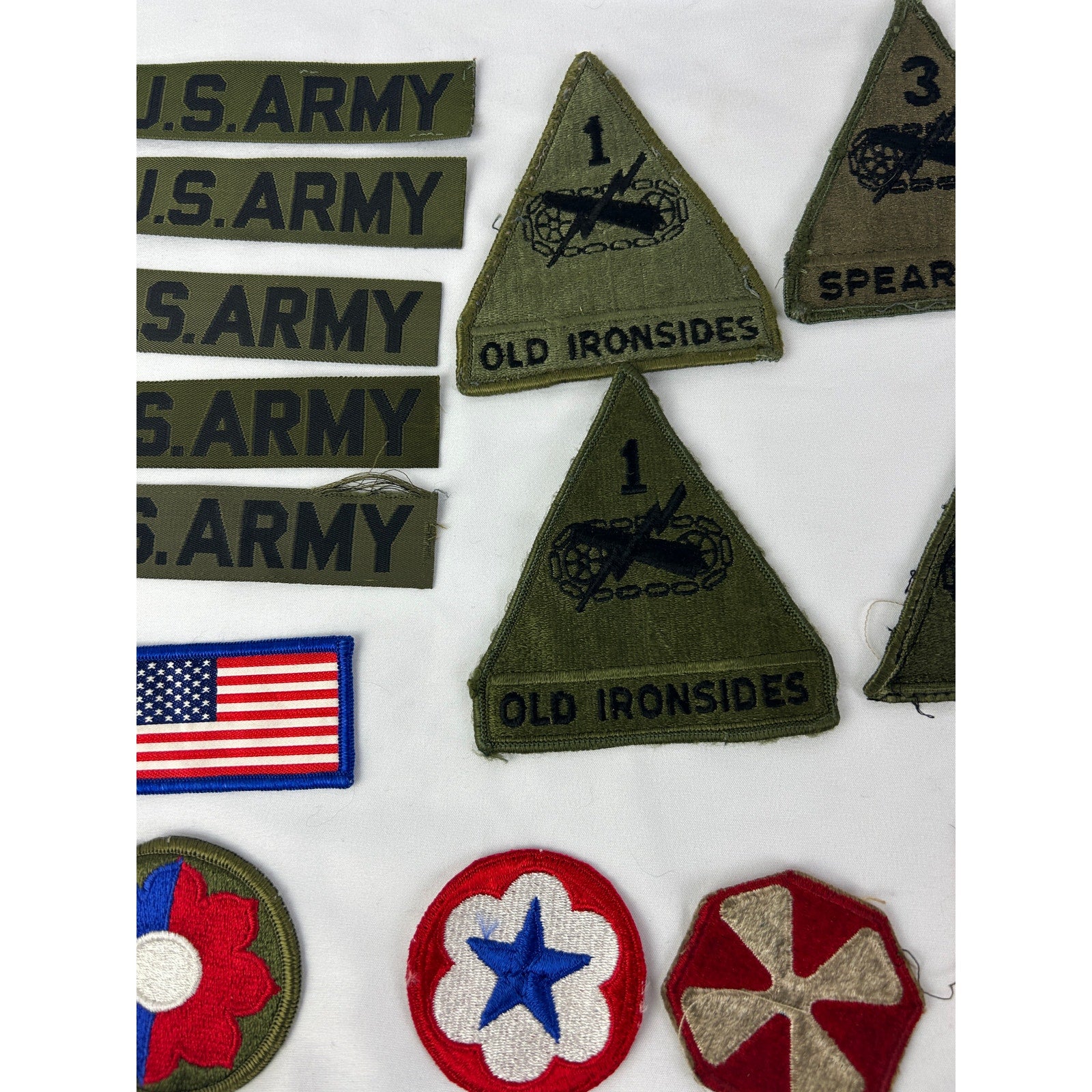 US Army Patch Lot Old Ironsides Spearhead Korea Command Patches