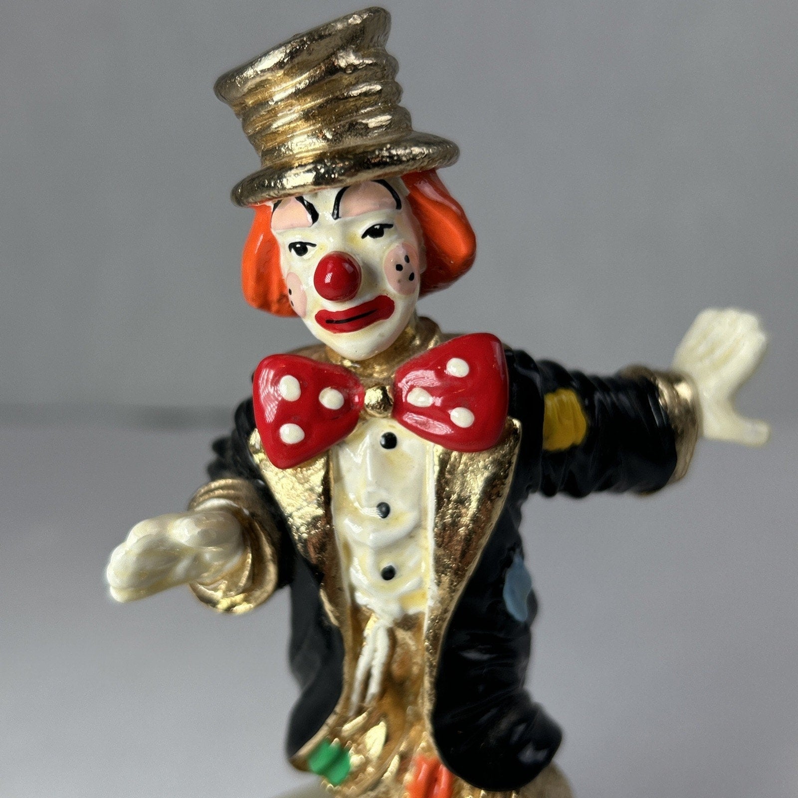 Ron Lee Clown Hobo Dancing In Top Hat Chip Off Old Block Sculpture 1994