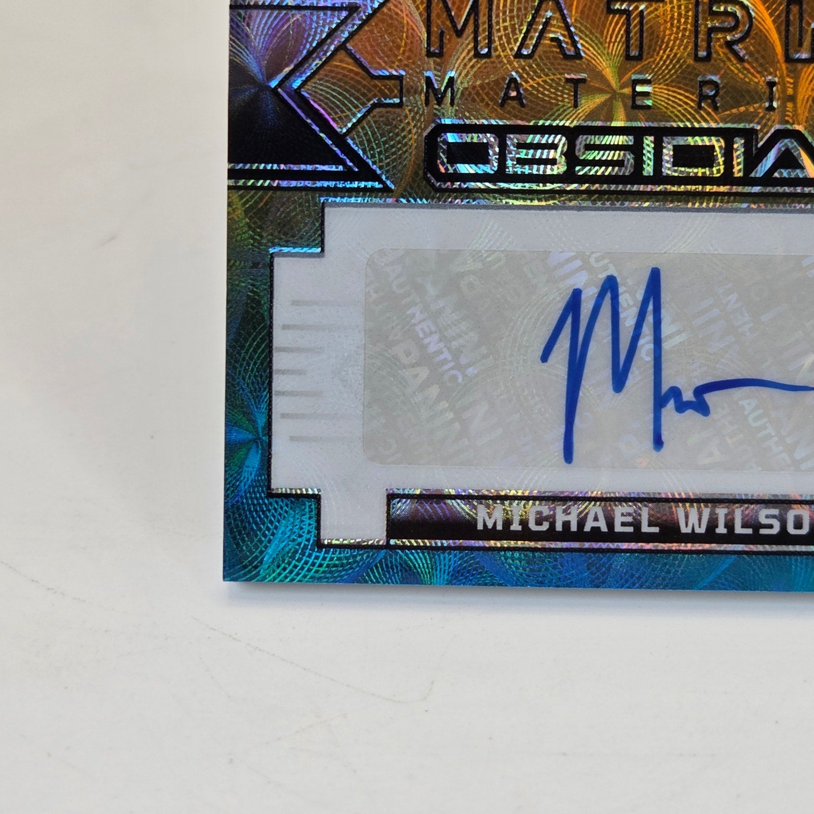 2024 Panini Obsidian Michael Wilson Nike Swoosh Patch Auto /6 Cardinals