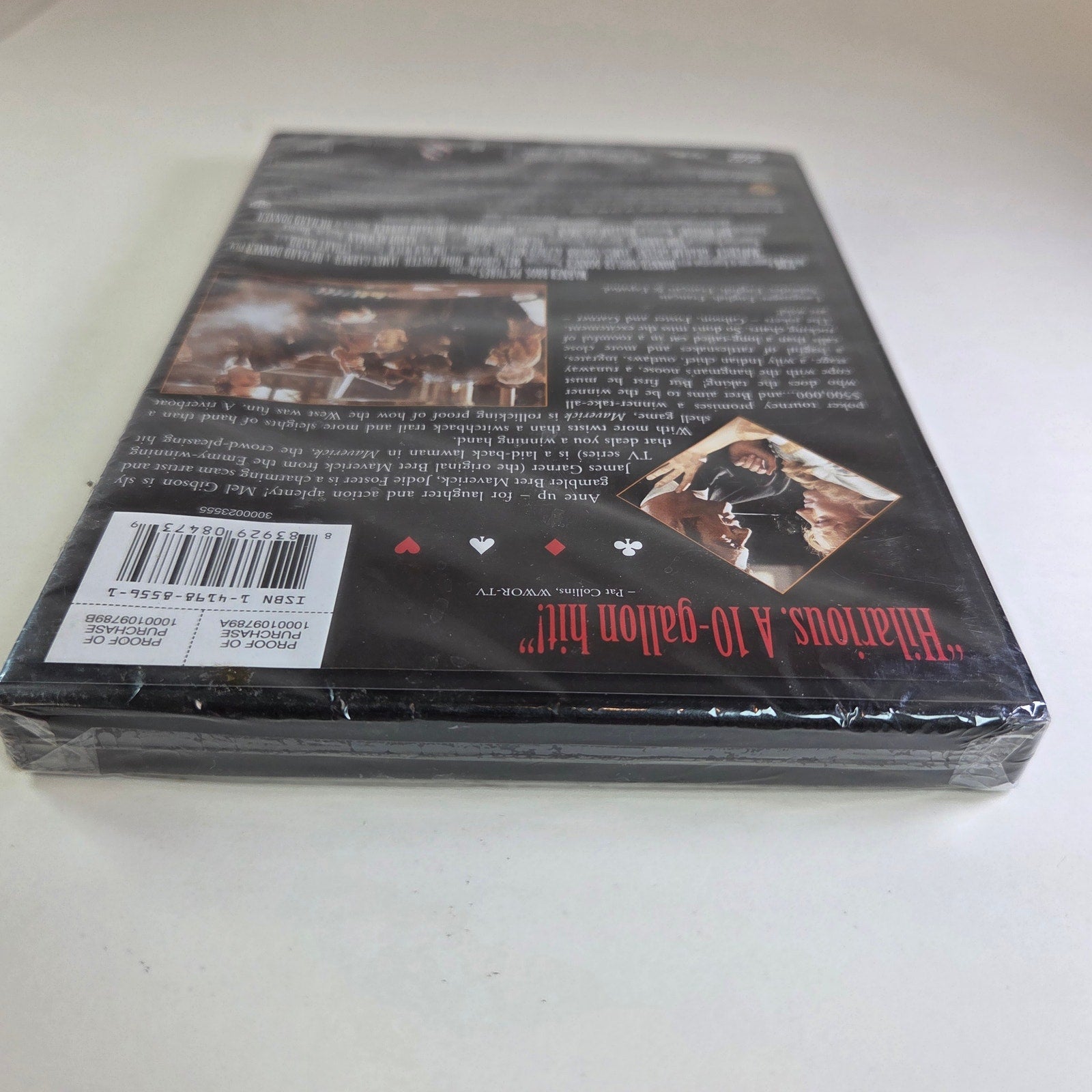 Maverick DVD Sealed 1994 Mel Gibson Jodie Foster James Garner Western Comedy