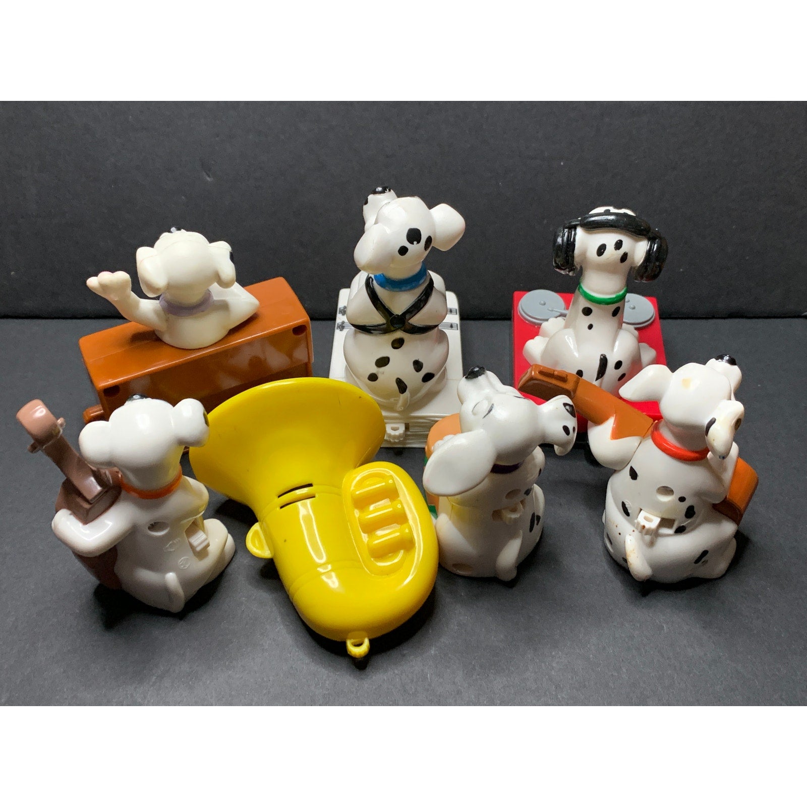2000 Disney 102 Dalmatians McDonald's Happy Meal Dogs in a Band Lot of 7