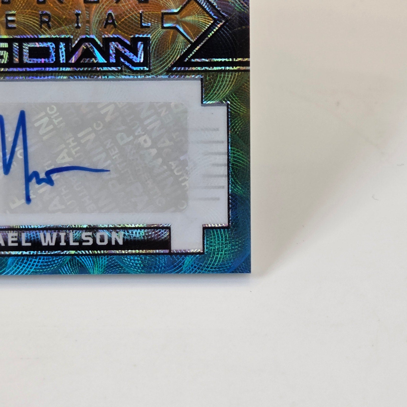 2024 Panini Obsidian Michael Wilson Nike Swoosh Patch Auto /6 Cardinals