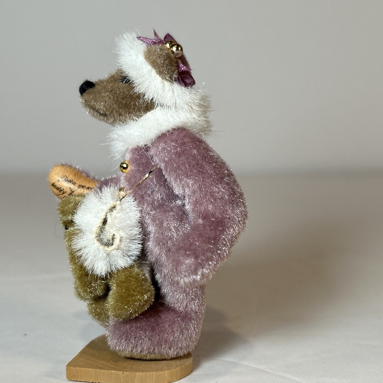 Little Gem Teddy Bear Alexandra 1995 Christmas Miniature Artist Doll 3"